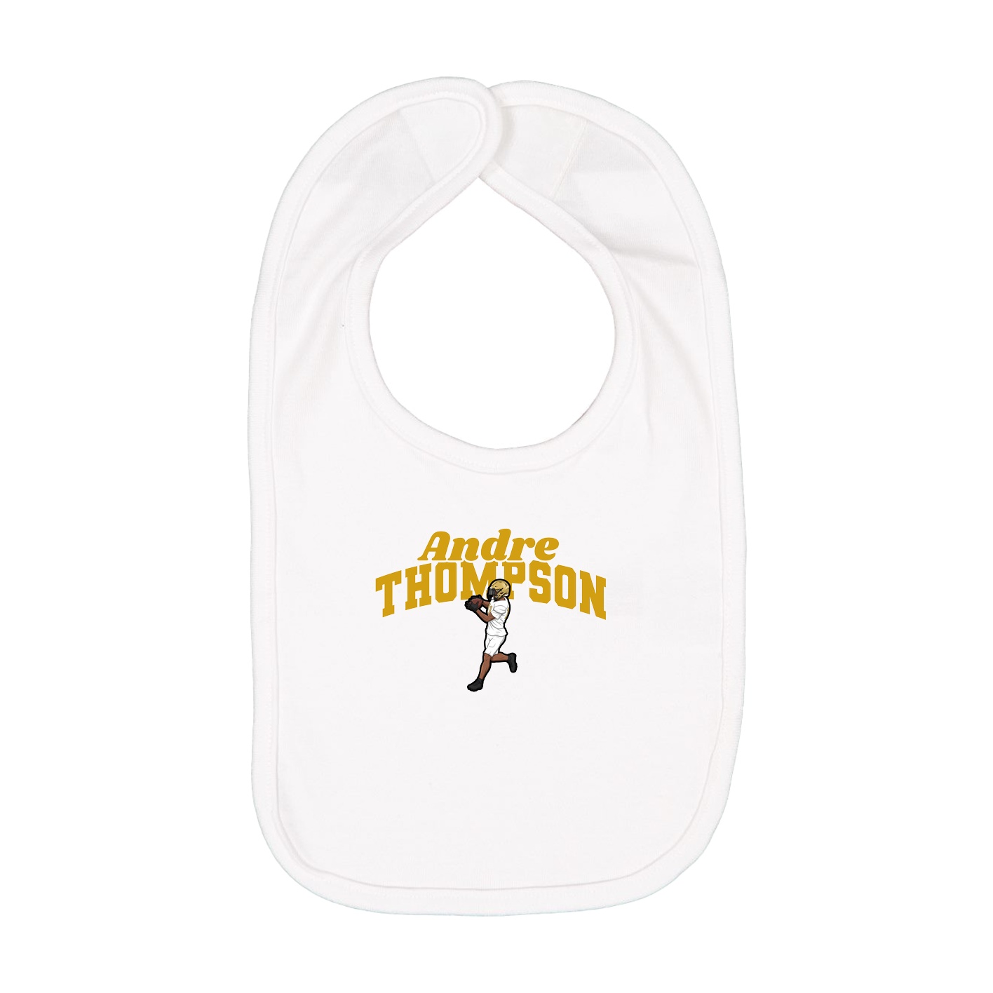 Infant Bib — Signature Arch in White