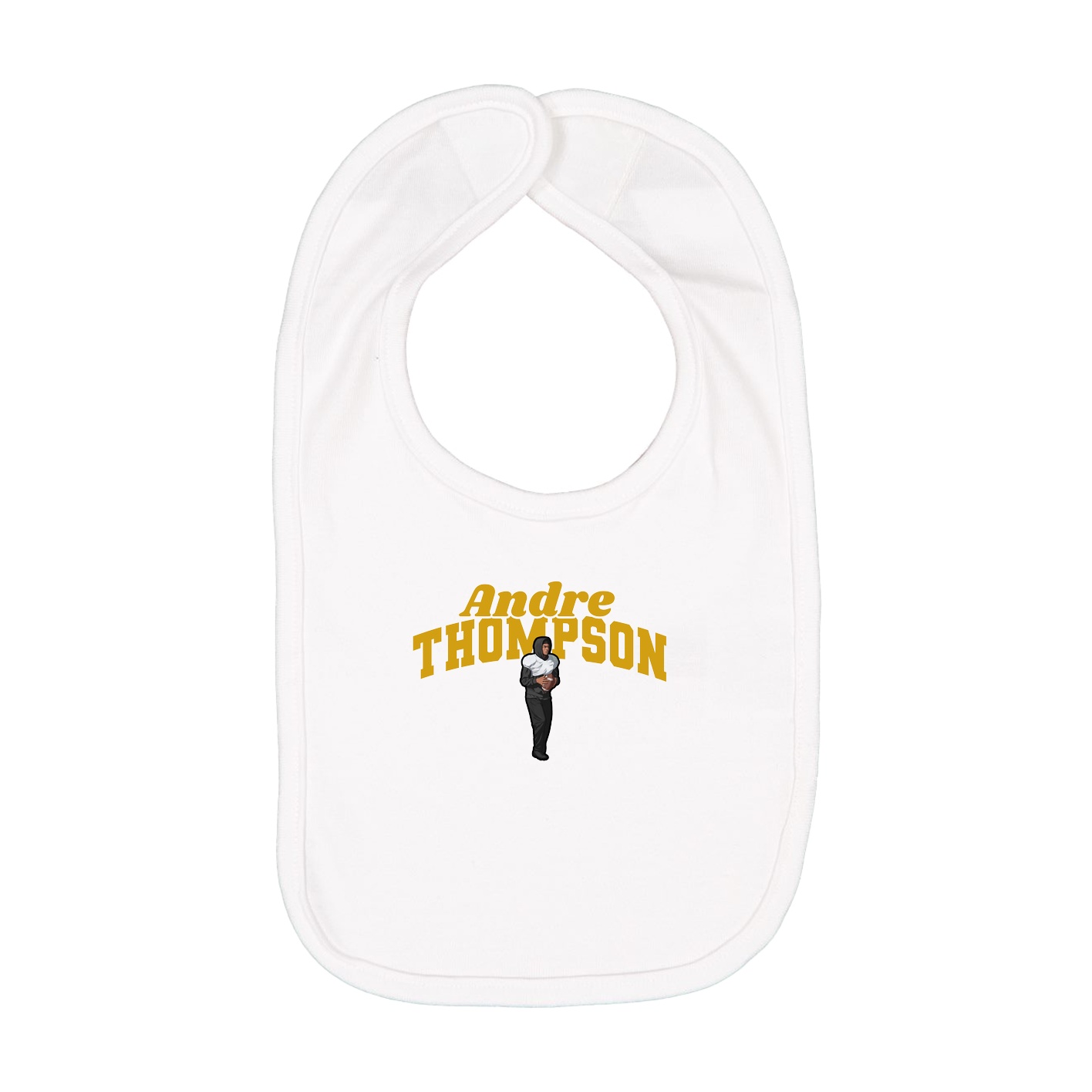 Infant Bib — Signature Arch in White