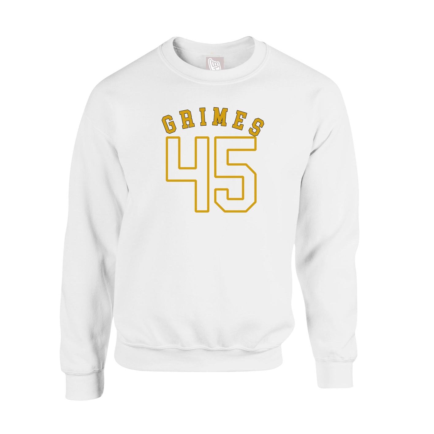 Fleece Crew — Shirsey Arch in White