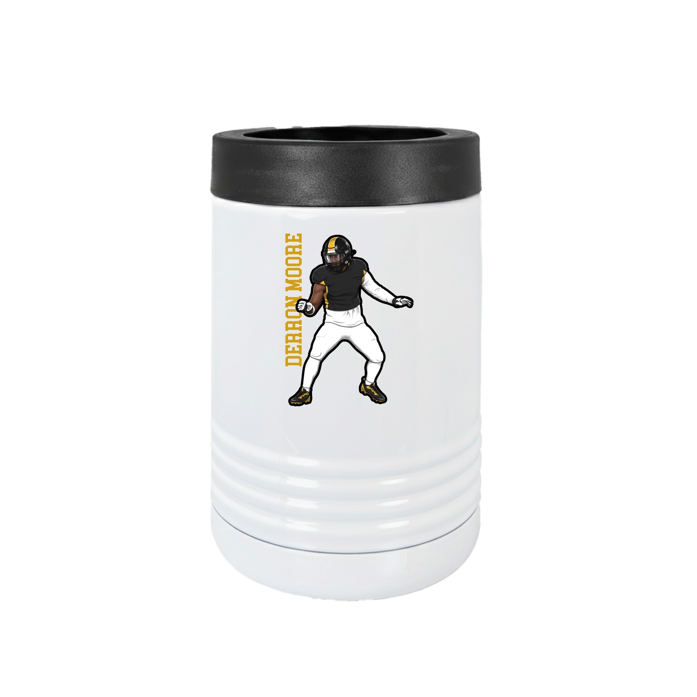 Beverage Holder — Name Vertical in White