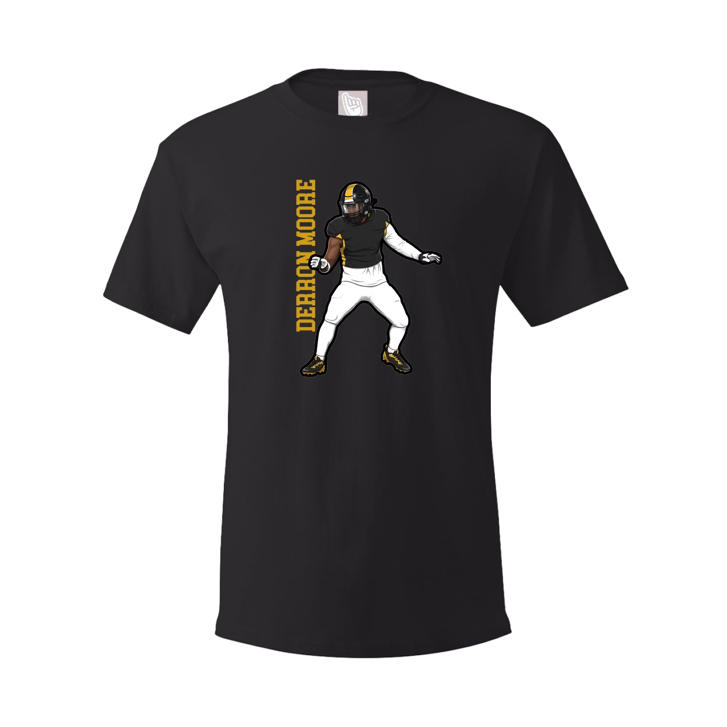 Youth Tee — Name Vertical in Black