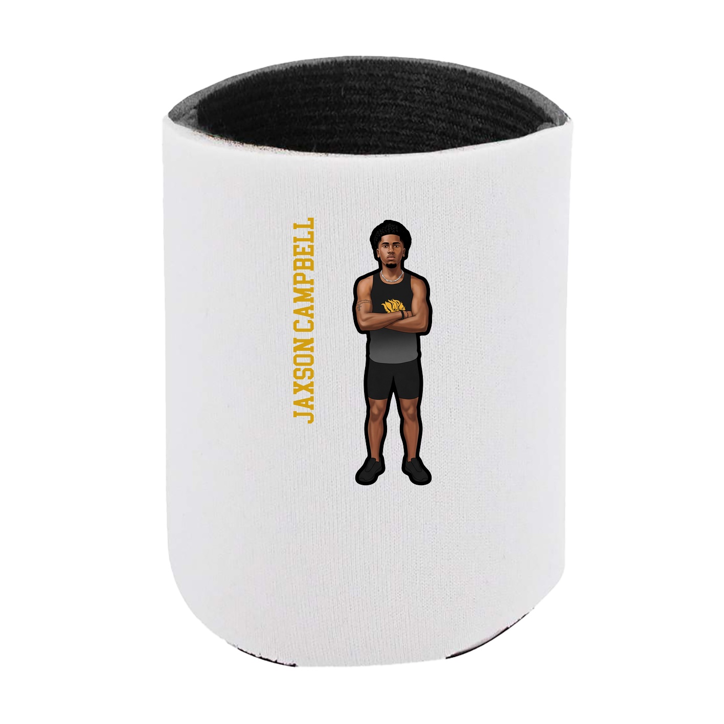 Can Holder — Name Vertical in White