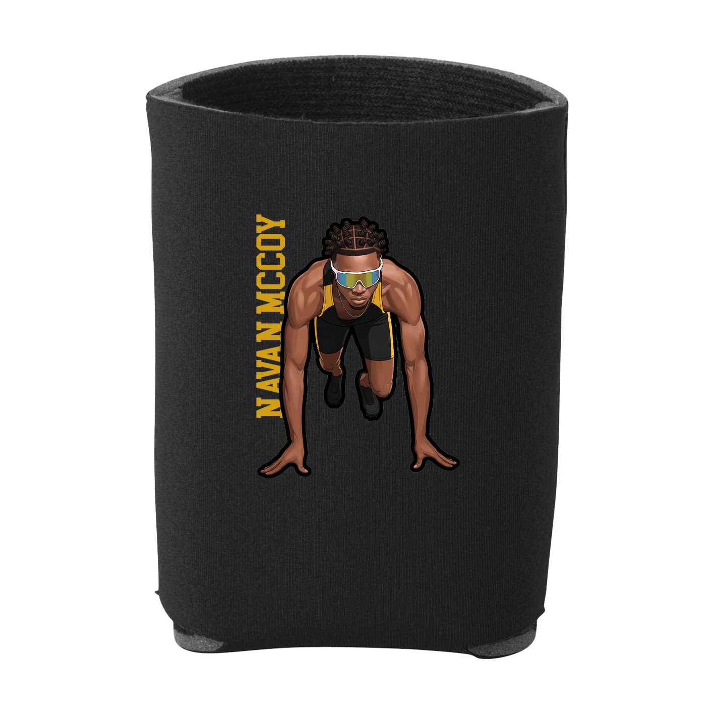 Can Holder — Name Vertical in Black