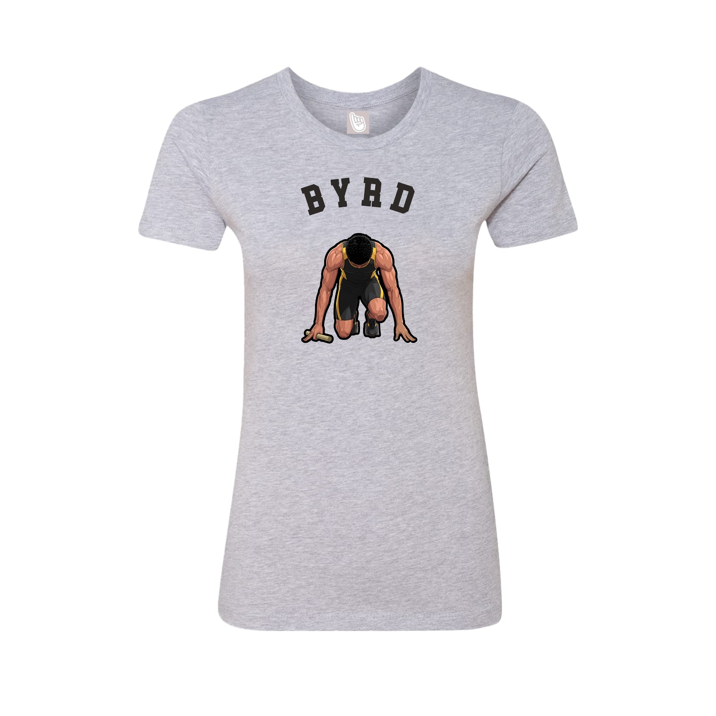 Fitted Women's Tee — Shirsey Arch in Grey