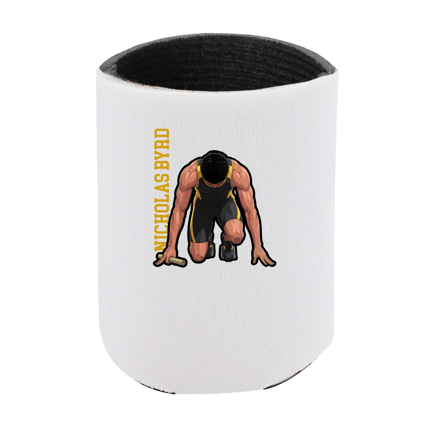 Can Holder — Name Vertical in White