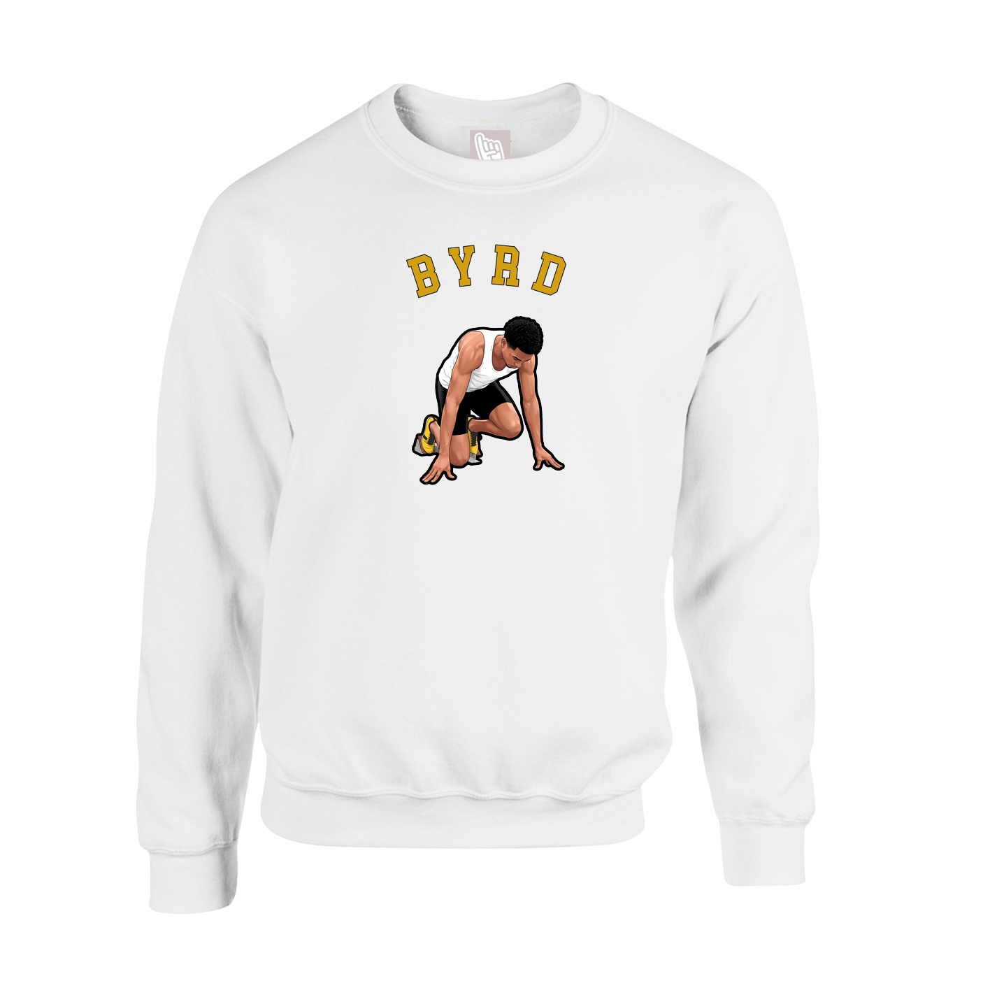 Fleece Crew — Shirsey Arch in White