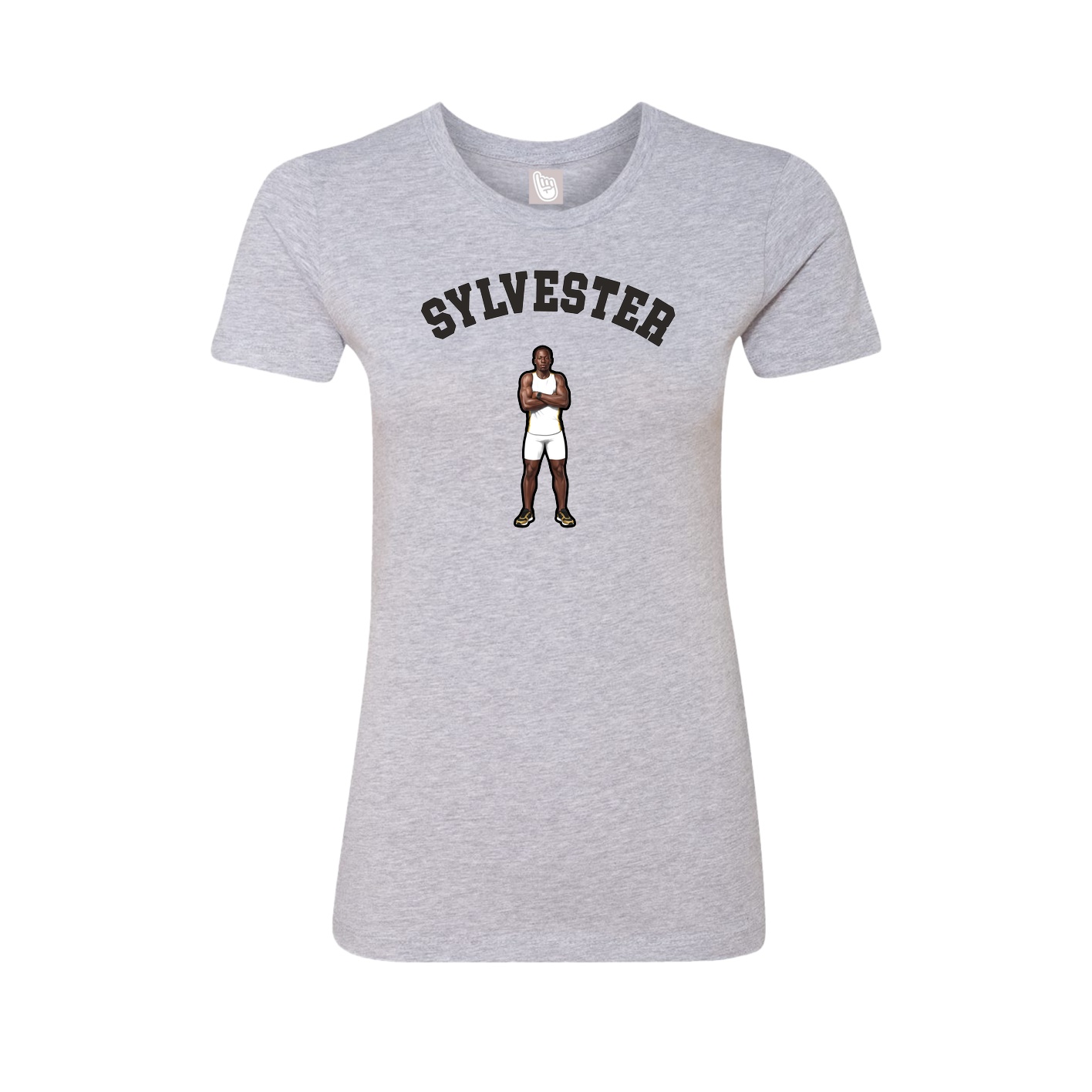 Fitted Women's Tee — Shirsey Arch in Grey