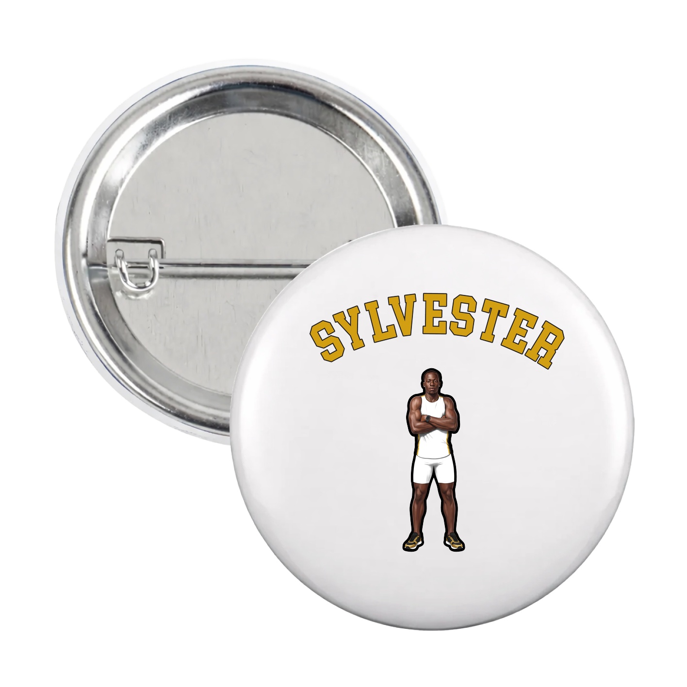 Game Day Button — Shirsey Arch in White
