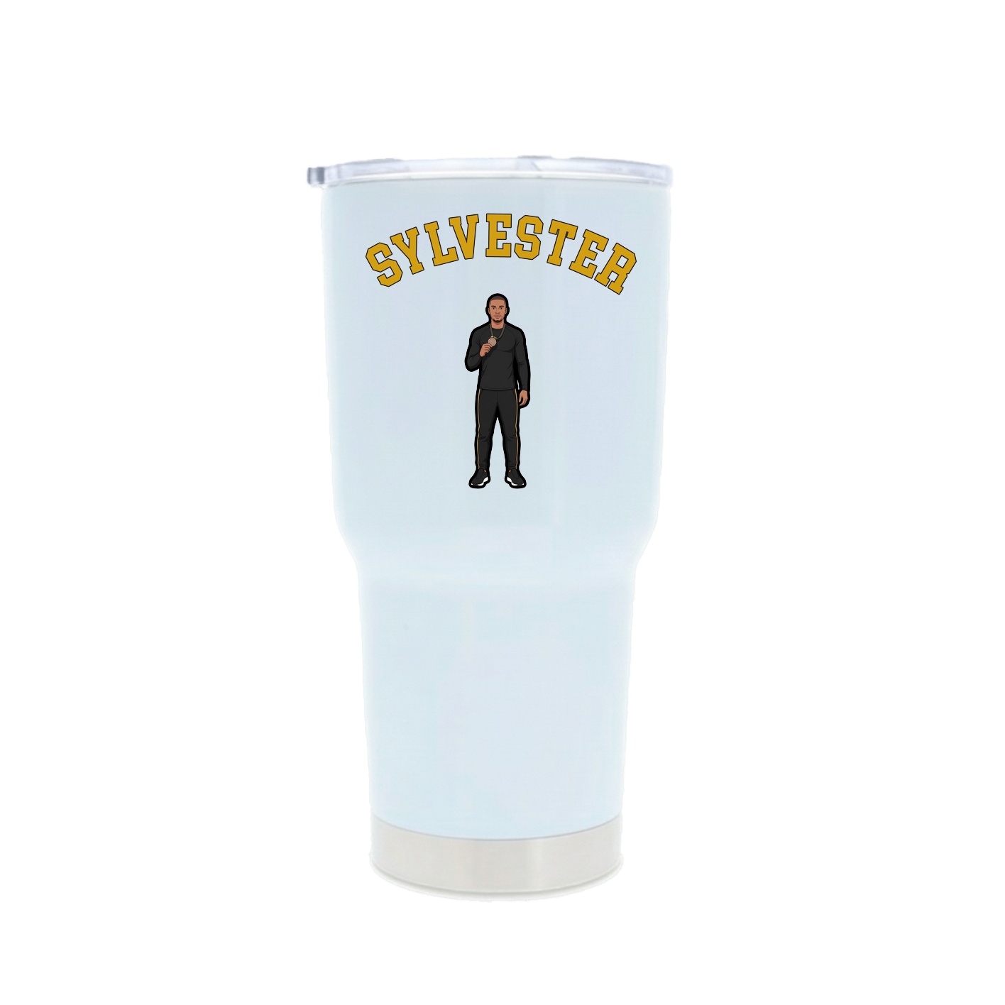 30oz Stainless Steel Tumbler — Shirsey Arch in White