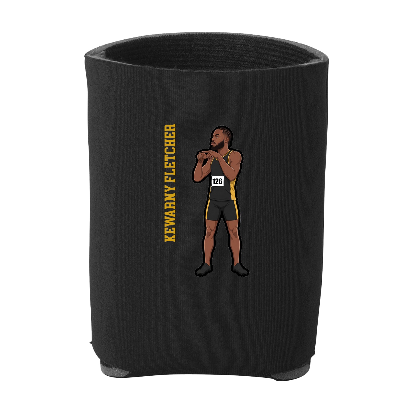 Can Holder — Name Vertical in Black
