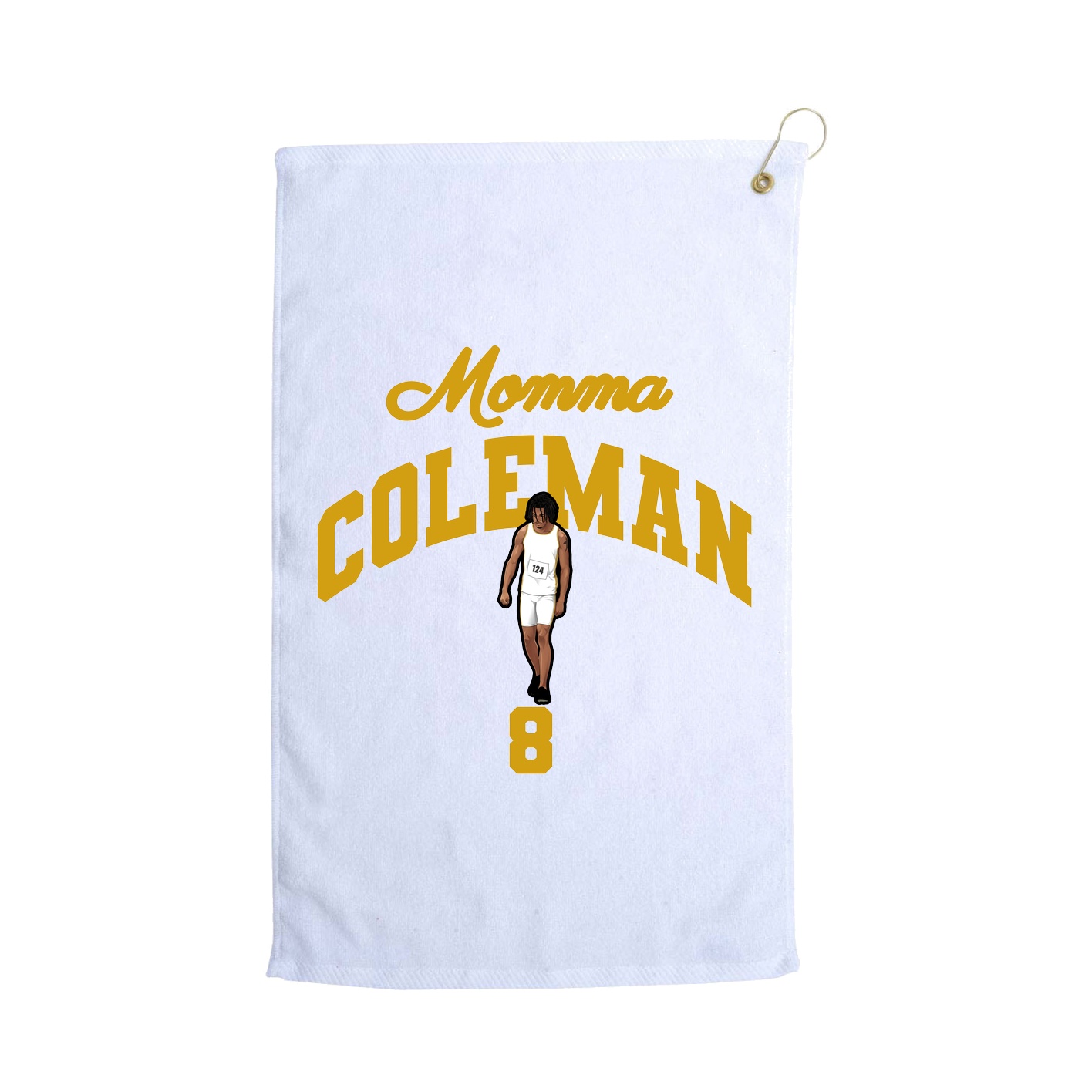 Golf Towel — Mothers Day Arch in White