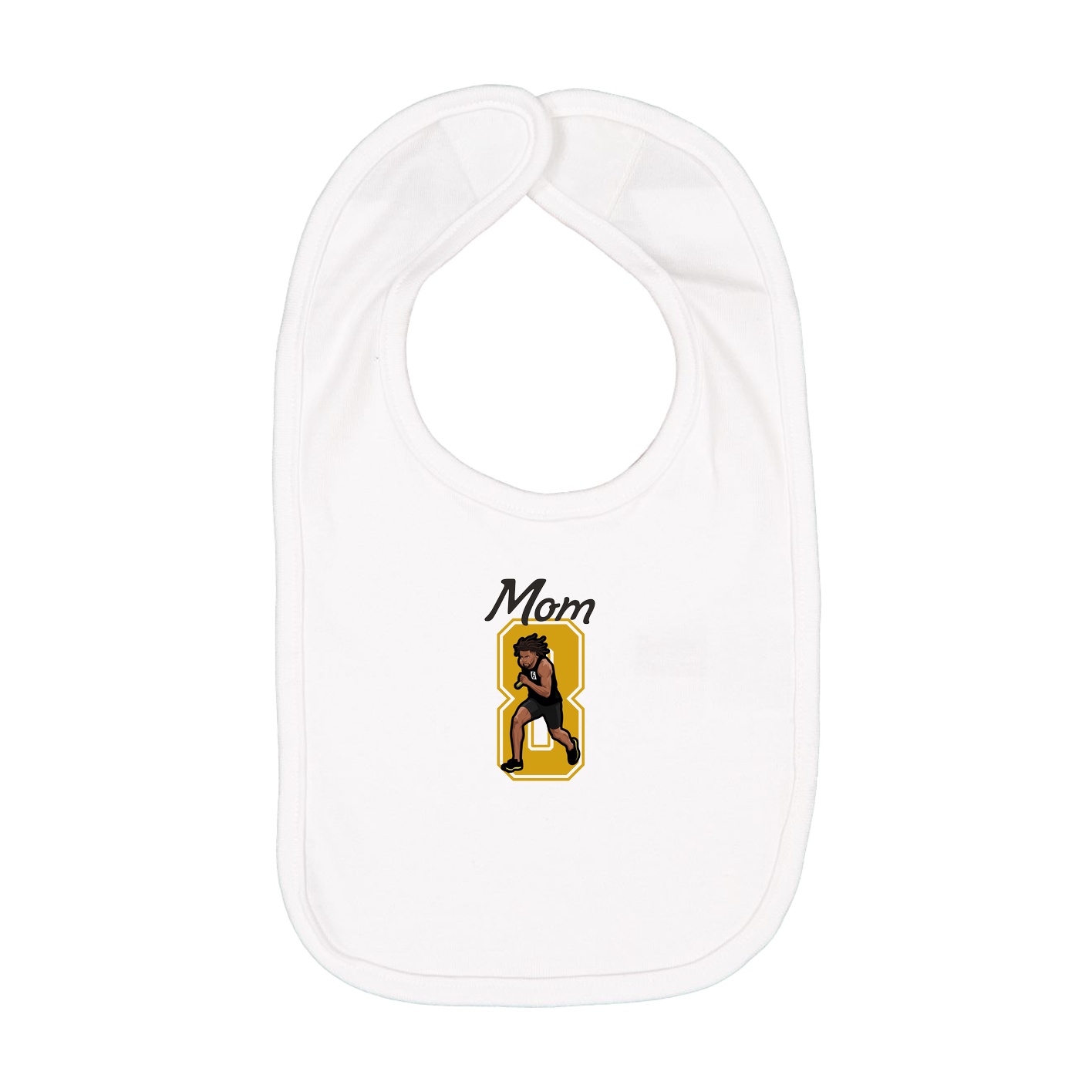Infant Bib — Mothers Day Shirsey in White