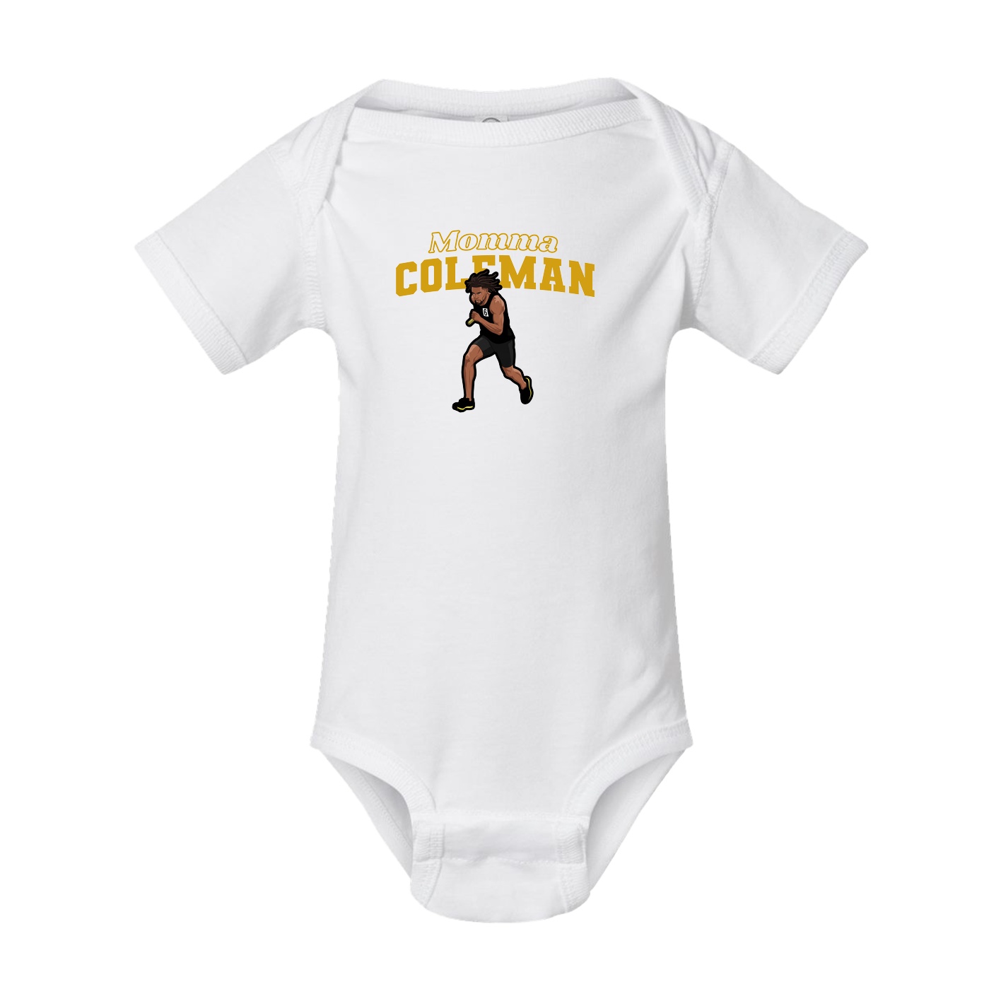 Baby Onesie — Mothers Day Block in White