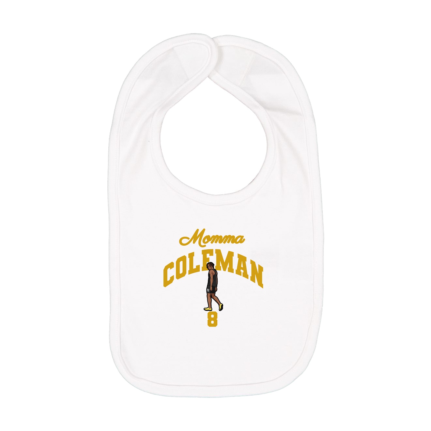 Infant Bib — Mothers Day Arch in White