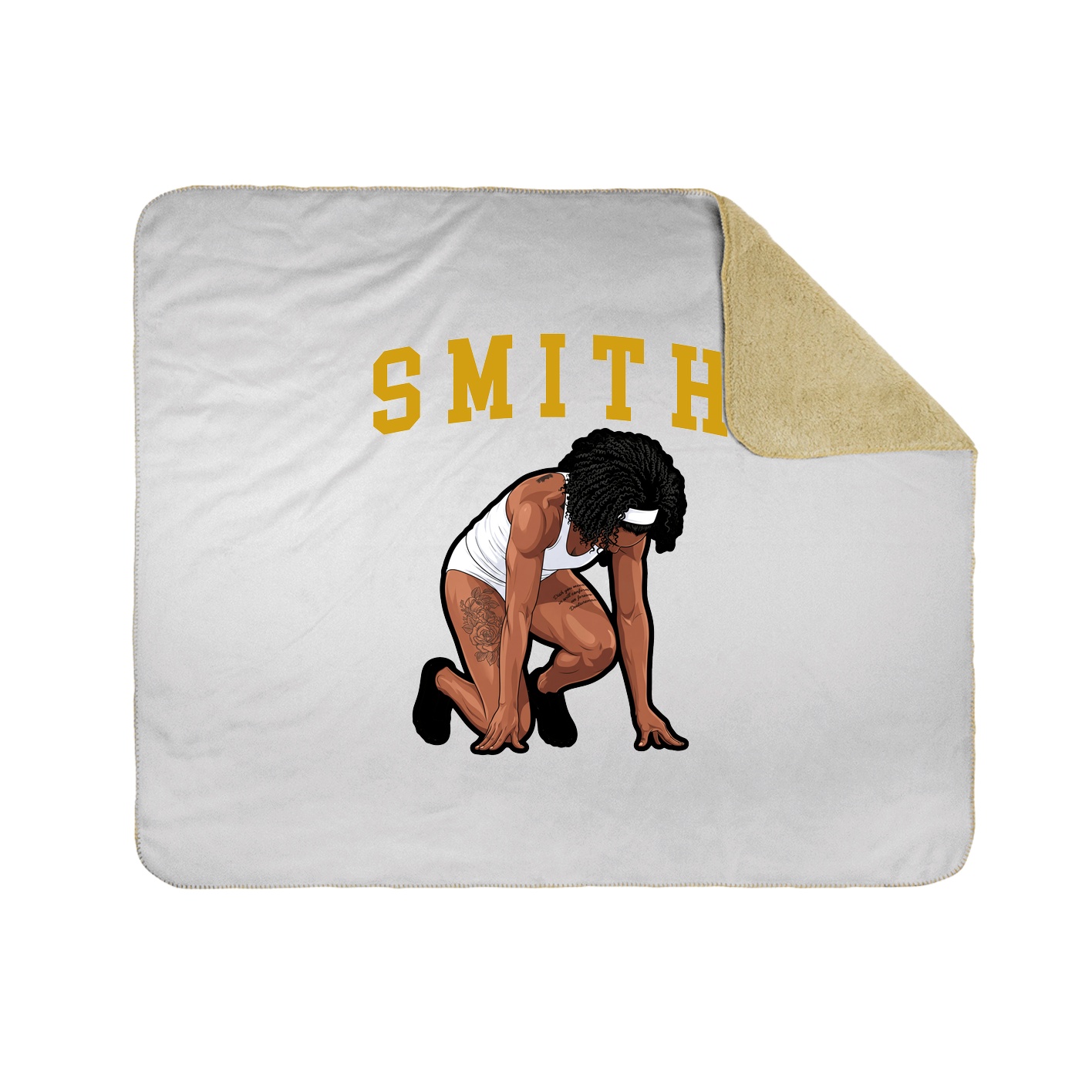 Throw Blanket — Shirsey in White