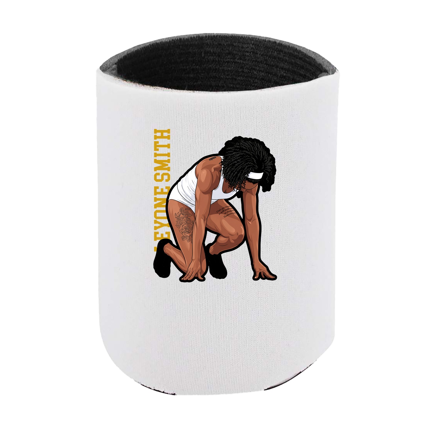 Can Holder — Name Vertical in White
