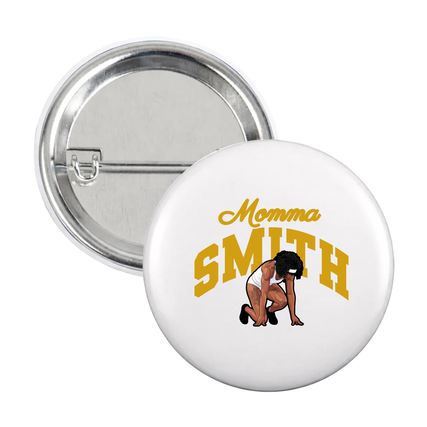 Game Day Button — Mothers Day Arch in White