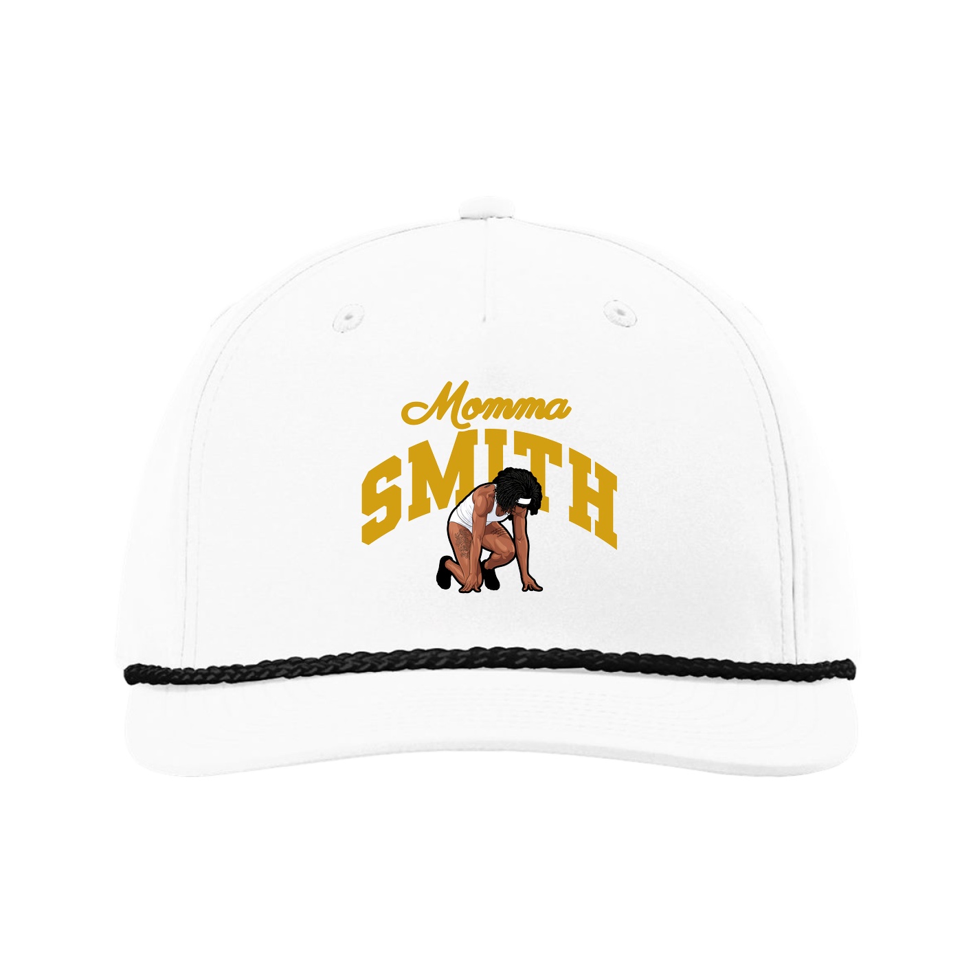 Five-Panel Classic Rope Cap — Mothers Day Arch in White