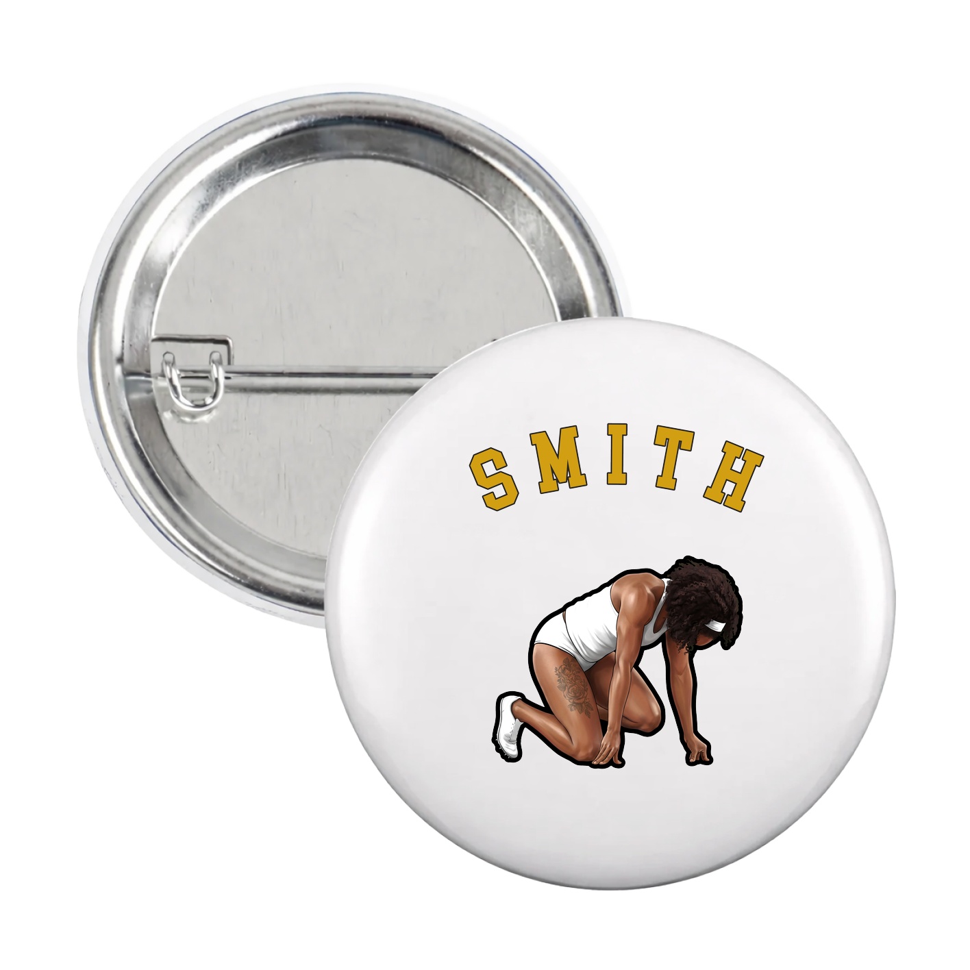 Game Day Button — Shirsey Arch in White