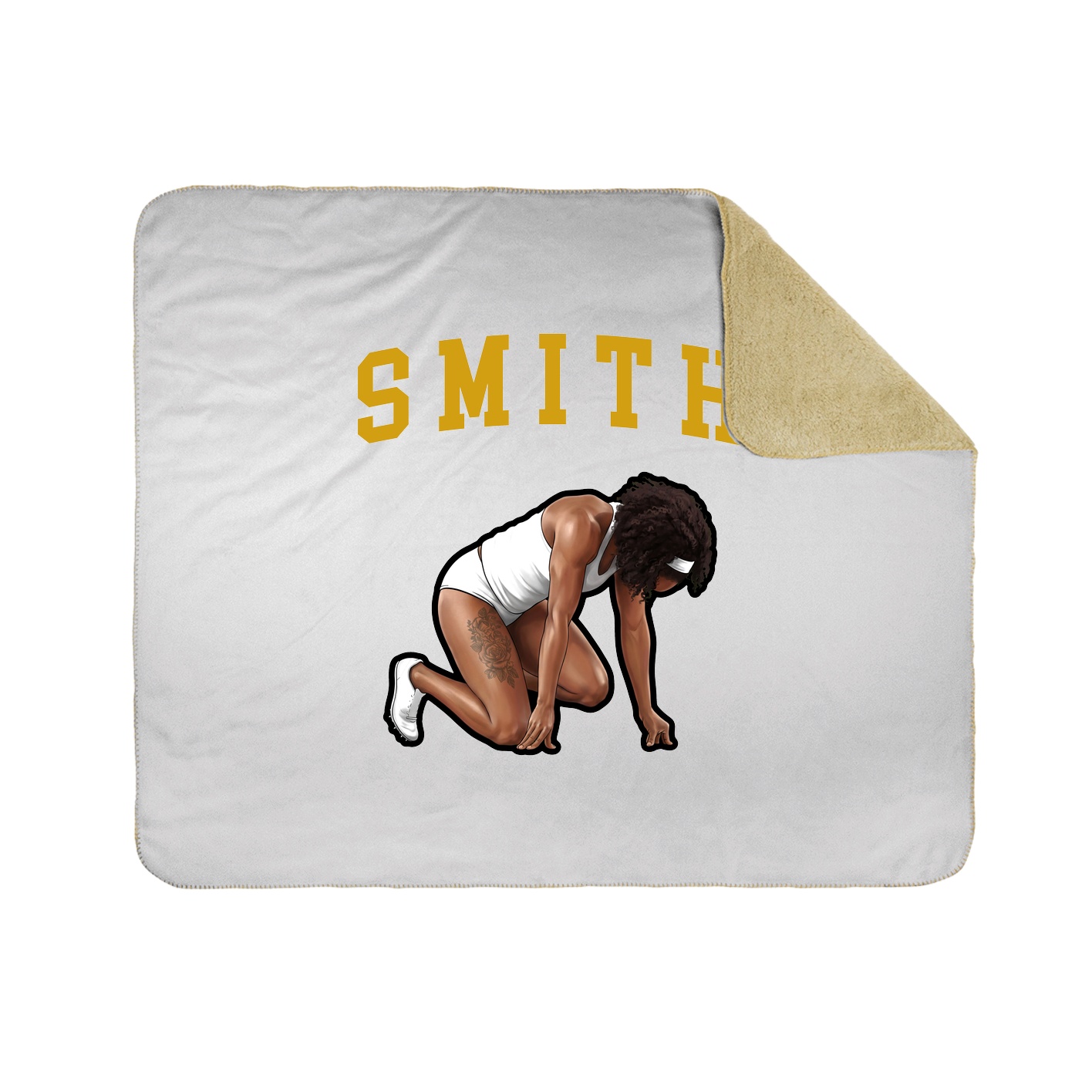 Throw Blanket — Shirsey in White