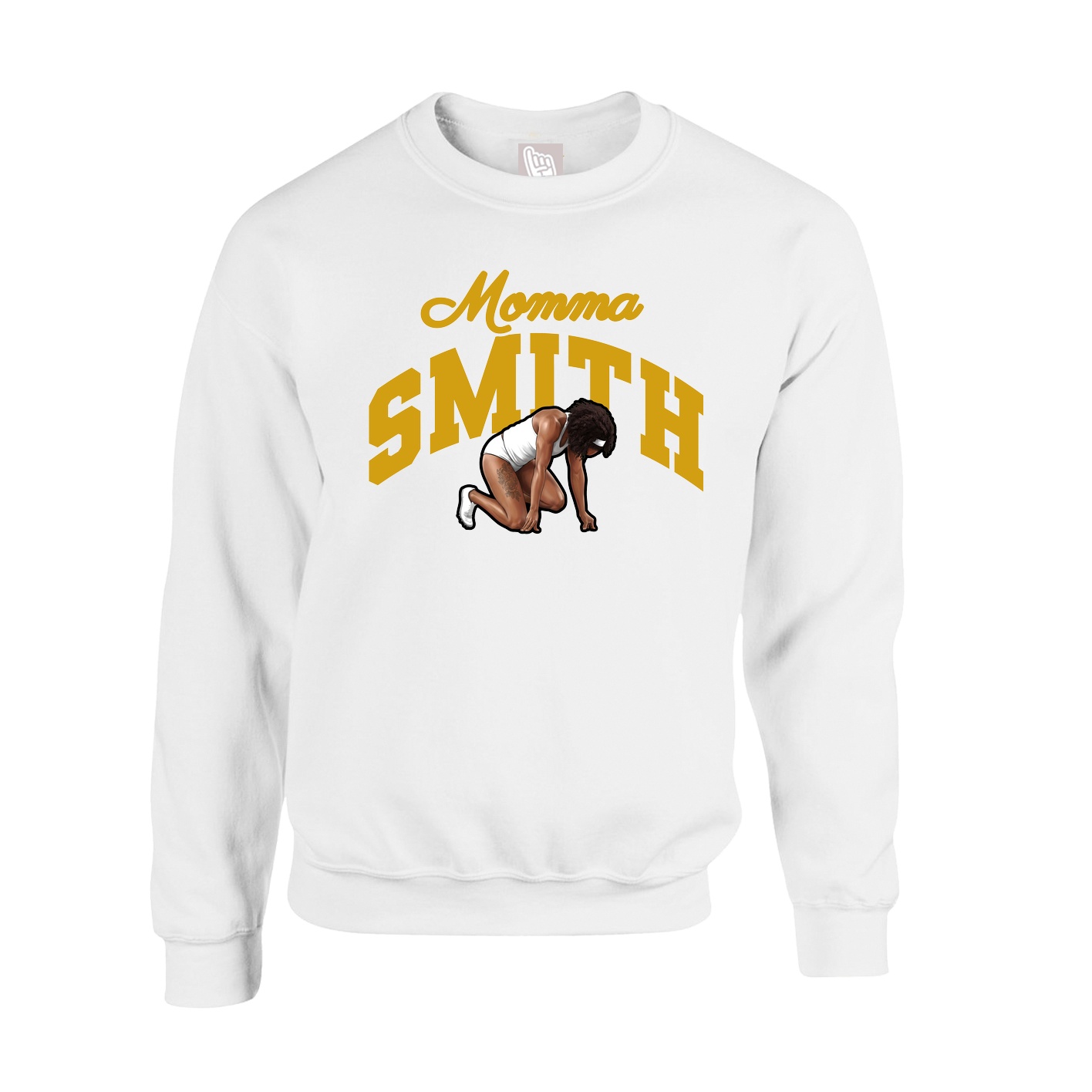 Fleece Crew — Mothers Day Arch in White