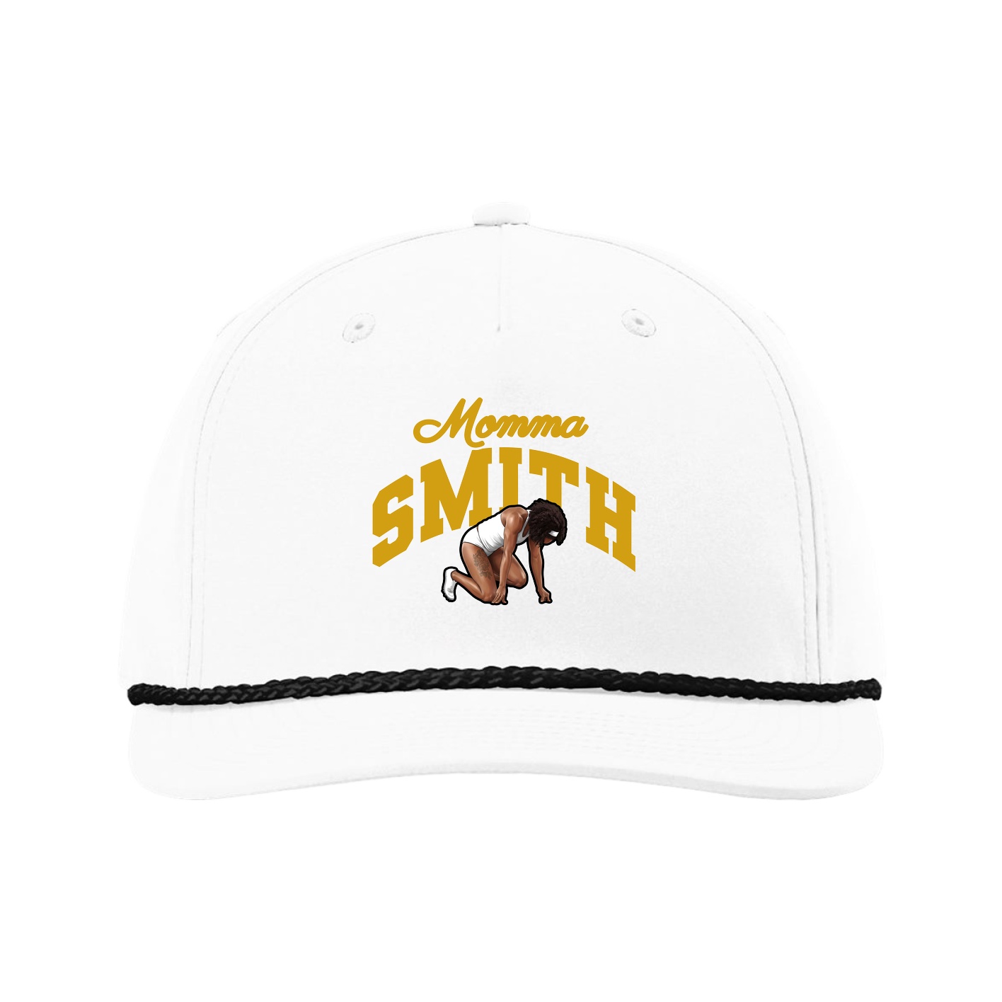 Five-Panel Classic Rope Cap — Mothers Day Arch in White