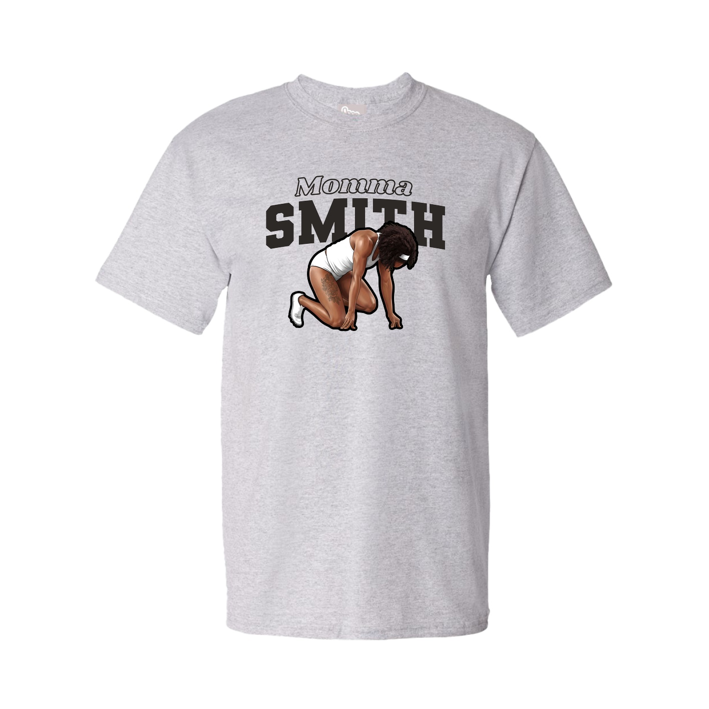 Youth Tee — Mothers Day Block in Grey