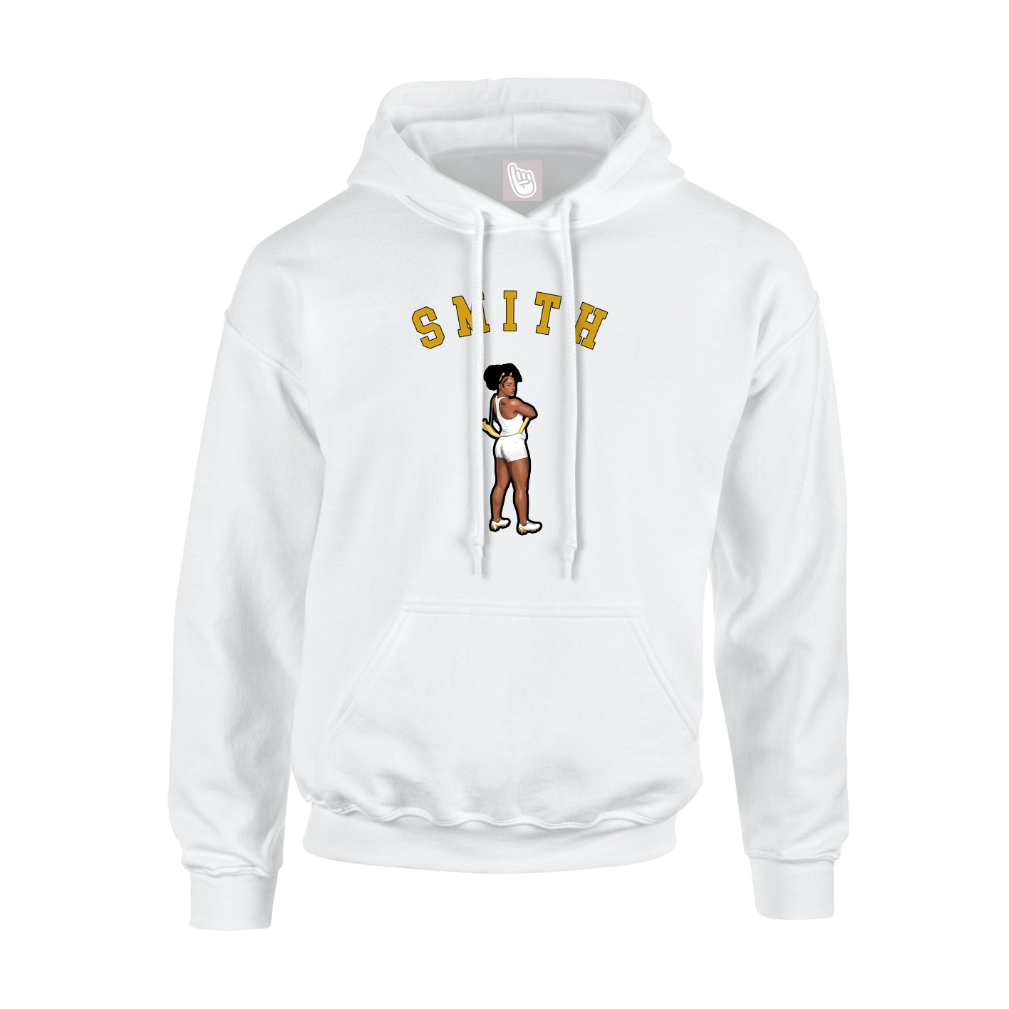 Youth Hoodie — Shirsey Arch in White