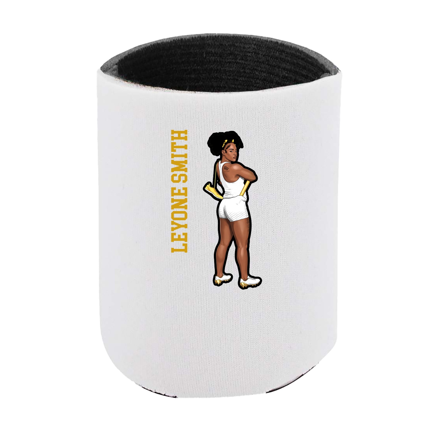 Can Holder — Name Vertical in White