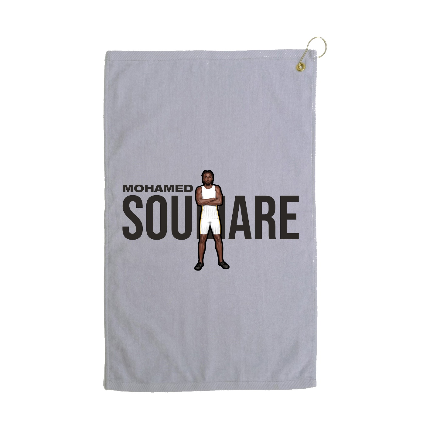 Golf Towel — Player Name in Grey