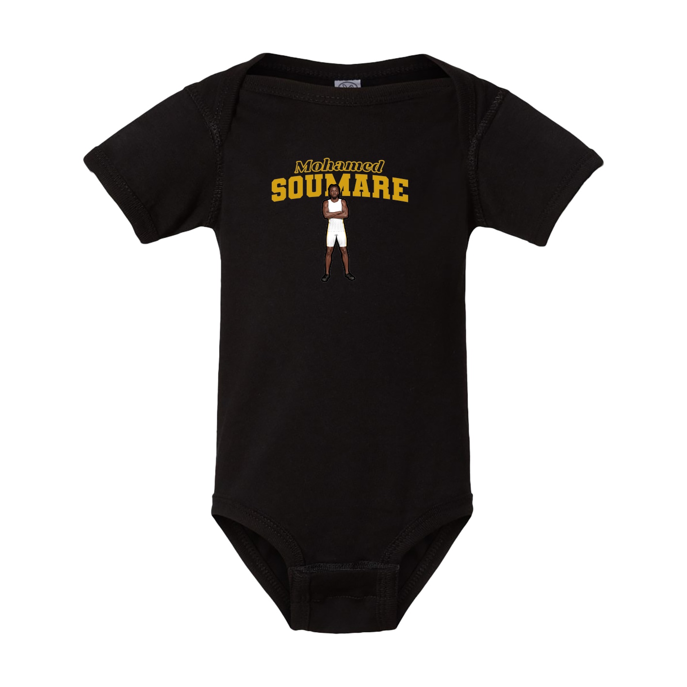 Baby Onesie — Name Arch in Black