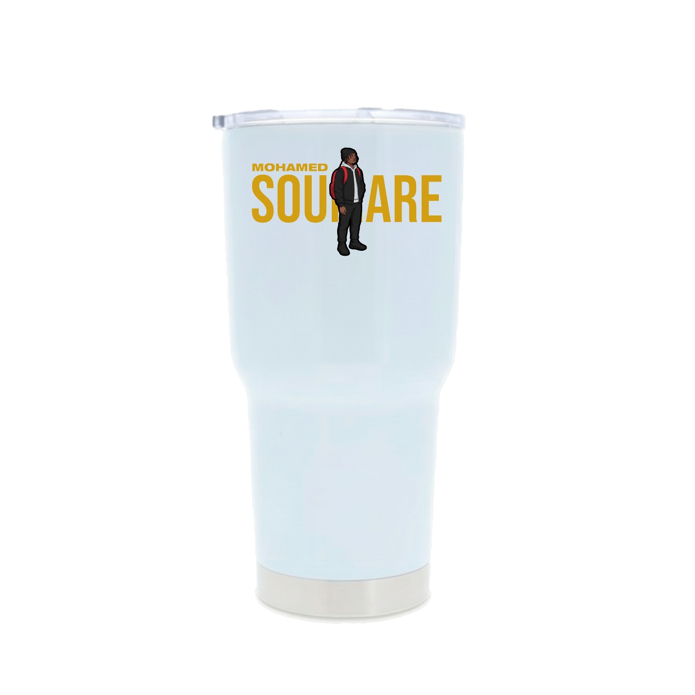 30oz Stainless Steel Tumbler — Player Name in White