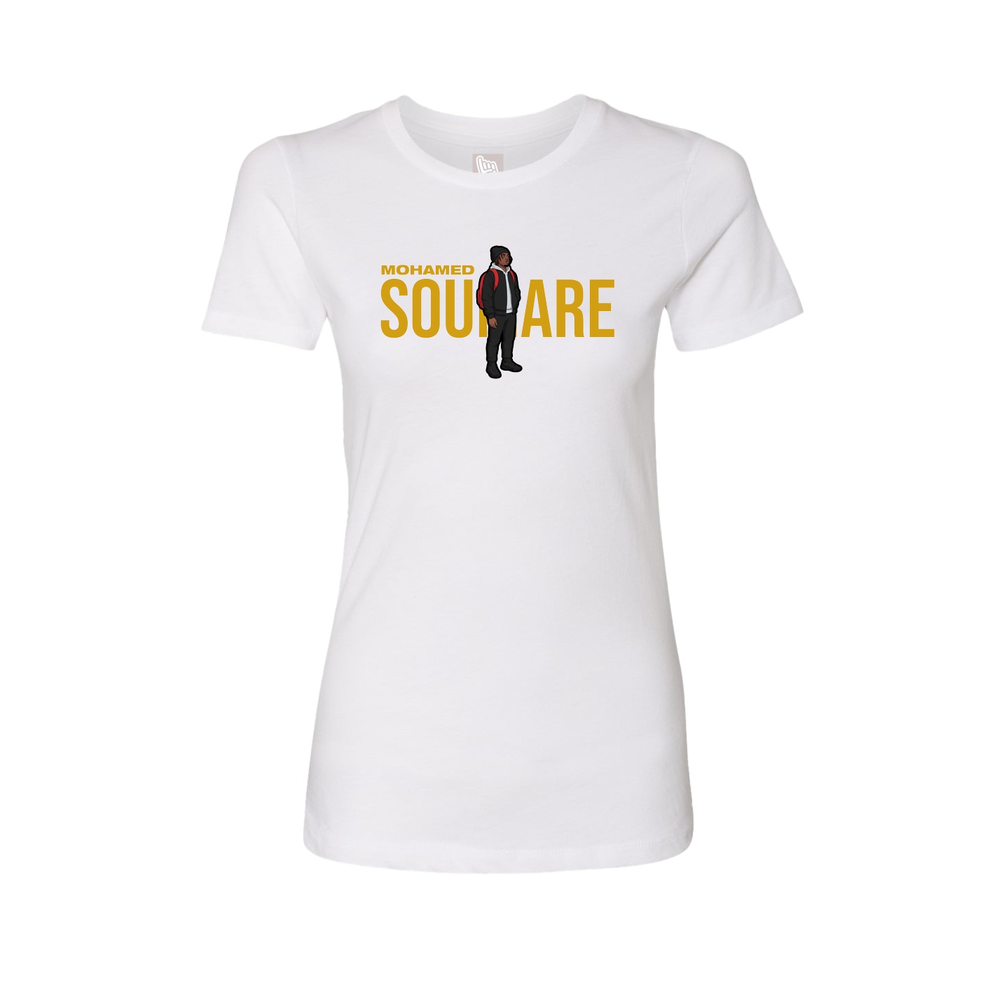Womens Tee — Player Name in White