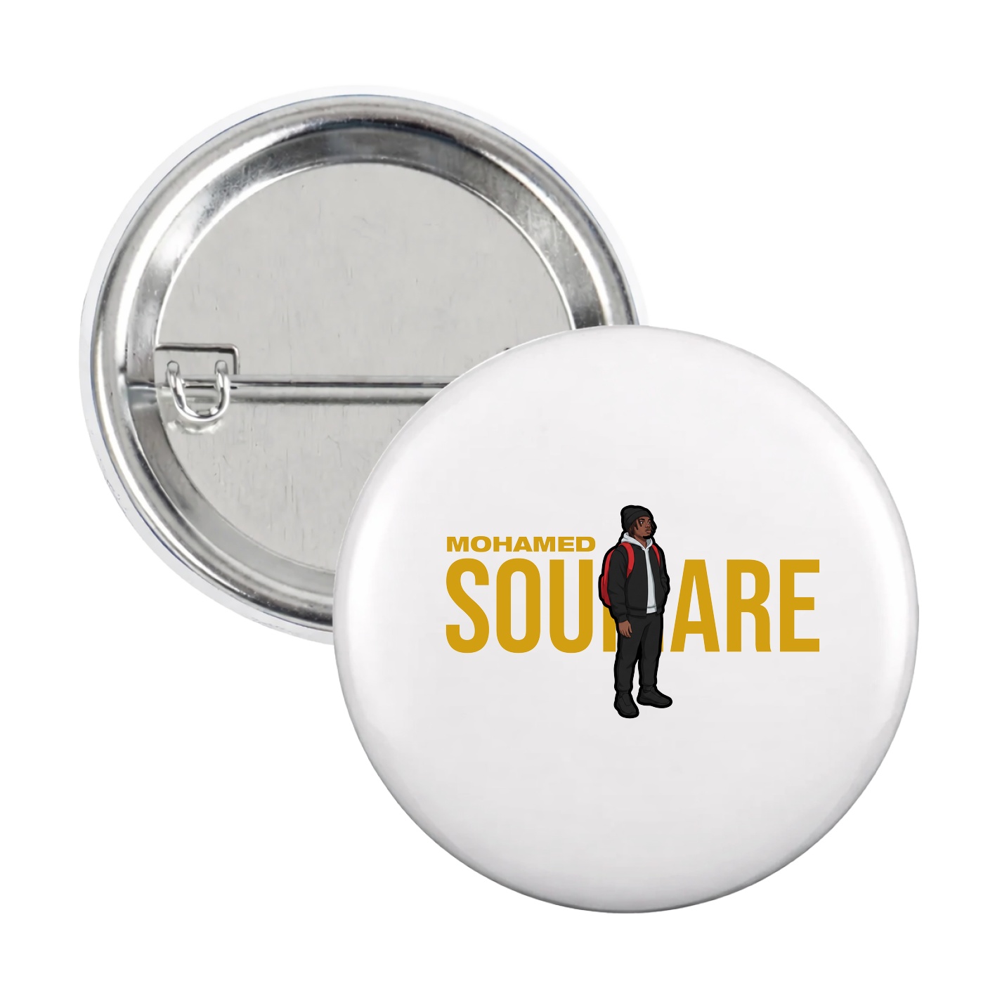 Game Day Button — Player Name in White