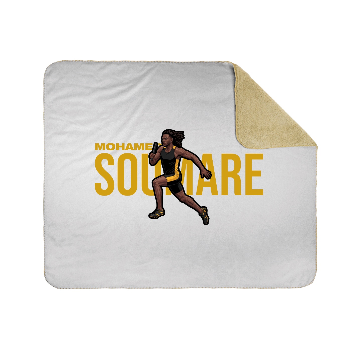 Throw Blanket — Player Name in White
