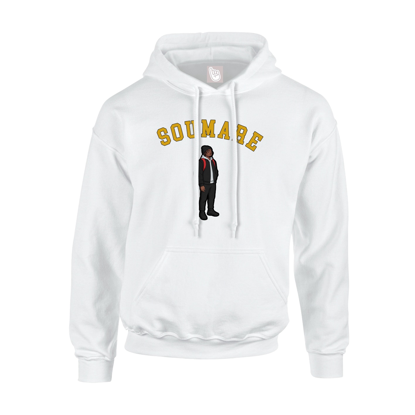 Youth Hoodie — Shirsey Arch in White