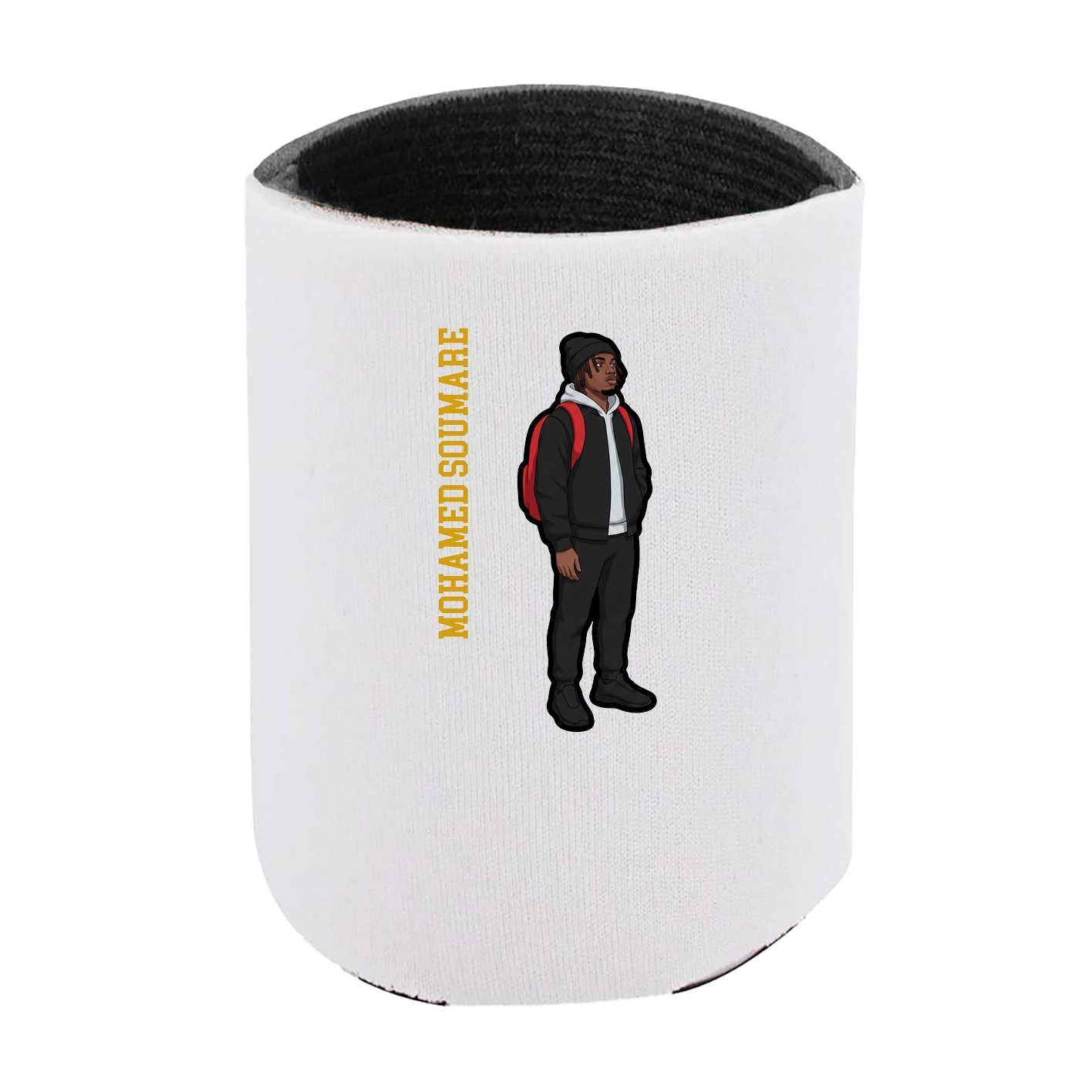 Can Holder — Name Vertical in White