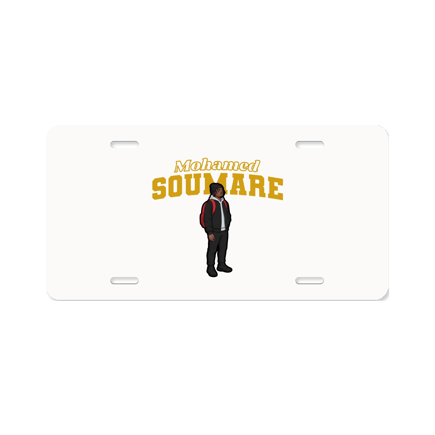 License Plate — Name Arch in Classic