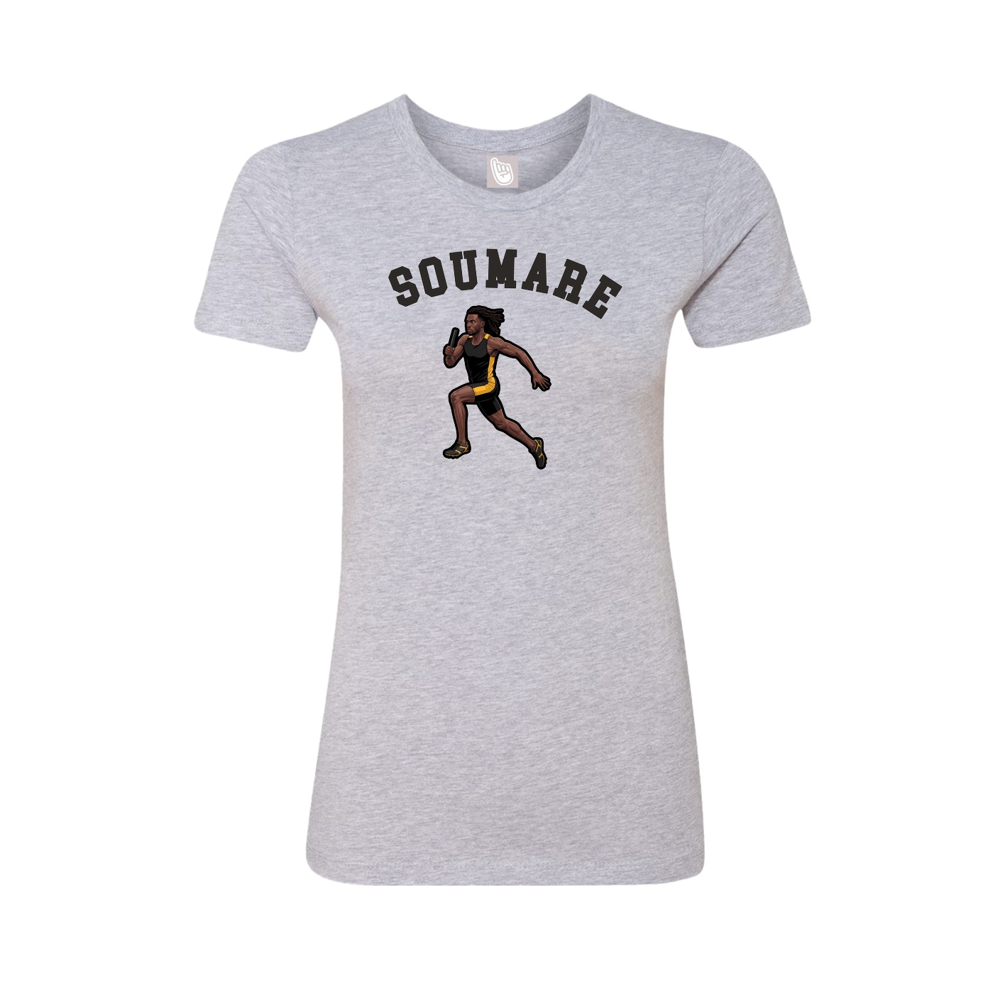 Fitted Women's Tee — Shirsey Arch in Grey