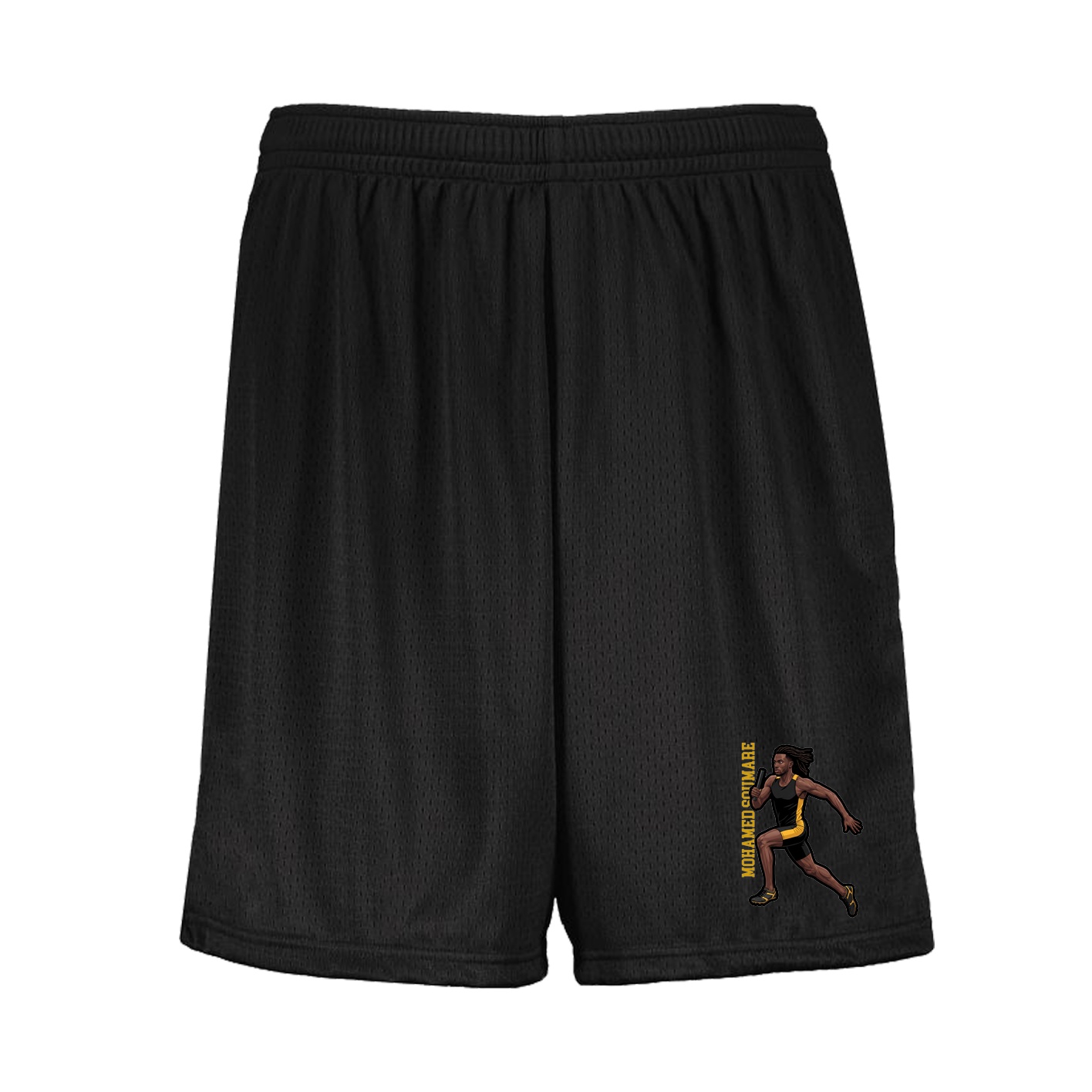 Shorts — Name Vertical in Black
