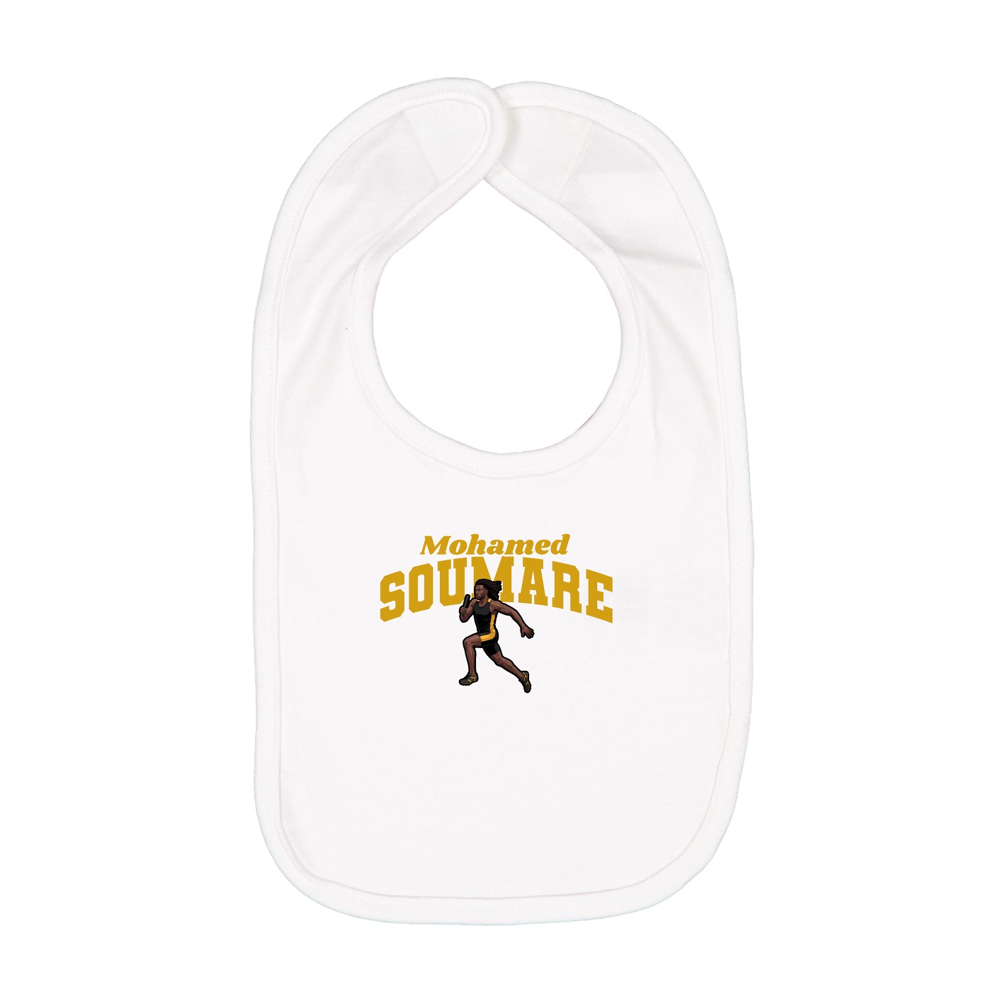 Infant Bib — Signature Arch in White