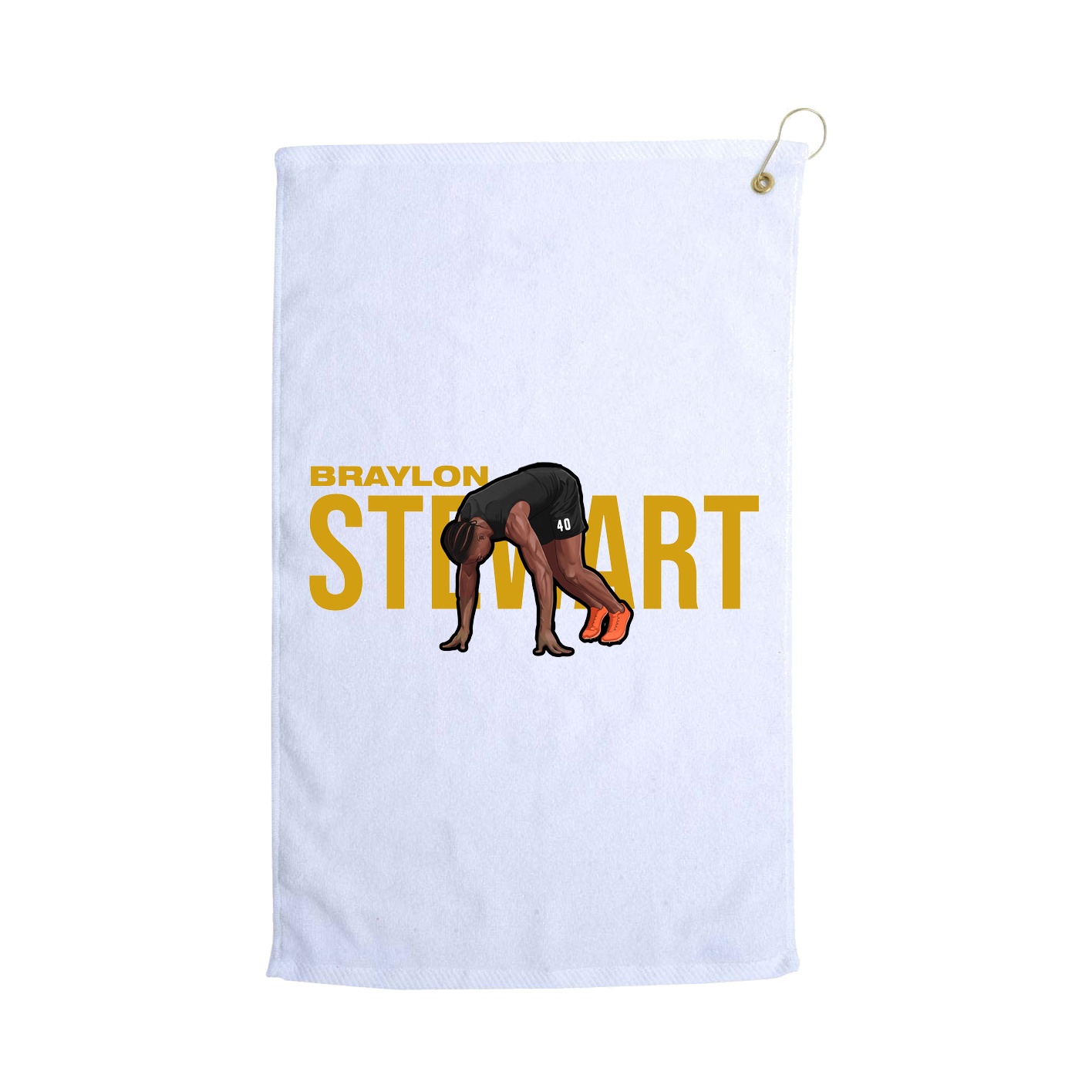Golf Towel — Player Name in White