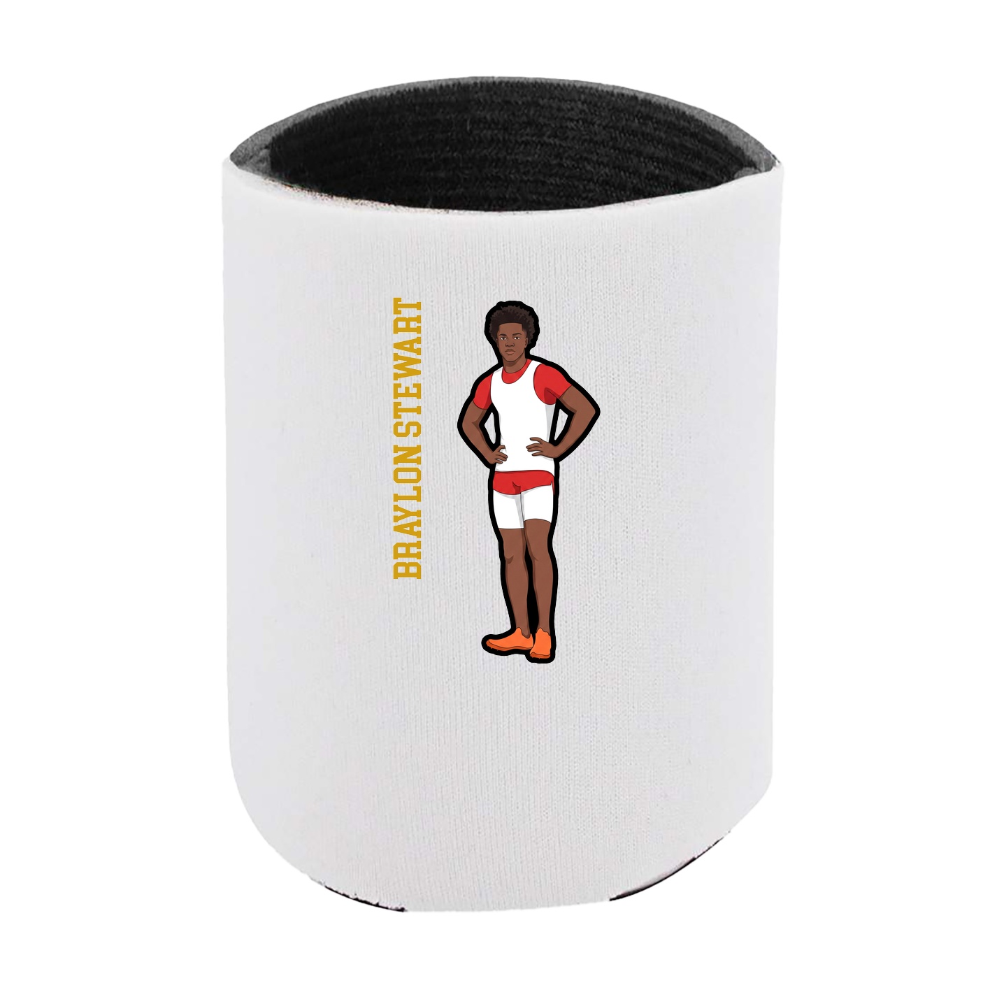 Can Holder — Name Vertical in White