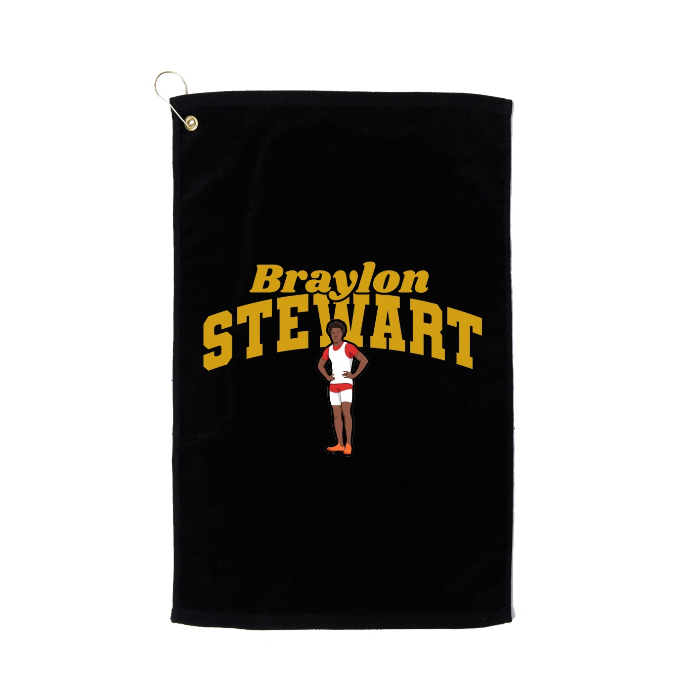 Golf Towel — Signature Arch in Black