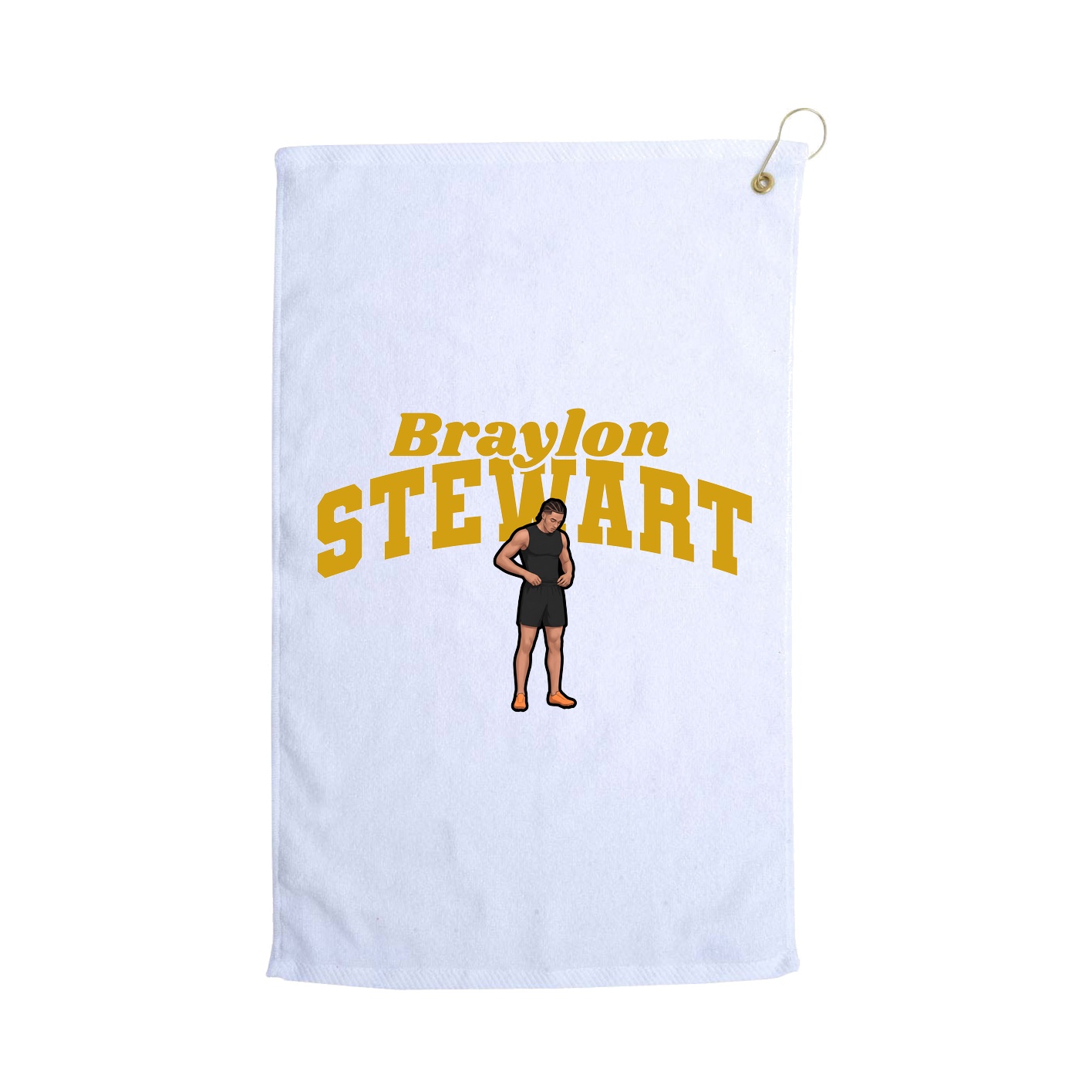 Golf Towel — Signature Arch in White