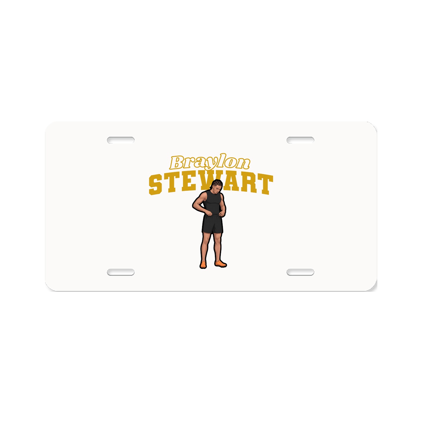 License Plate — Name Arch in Classic