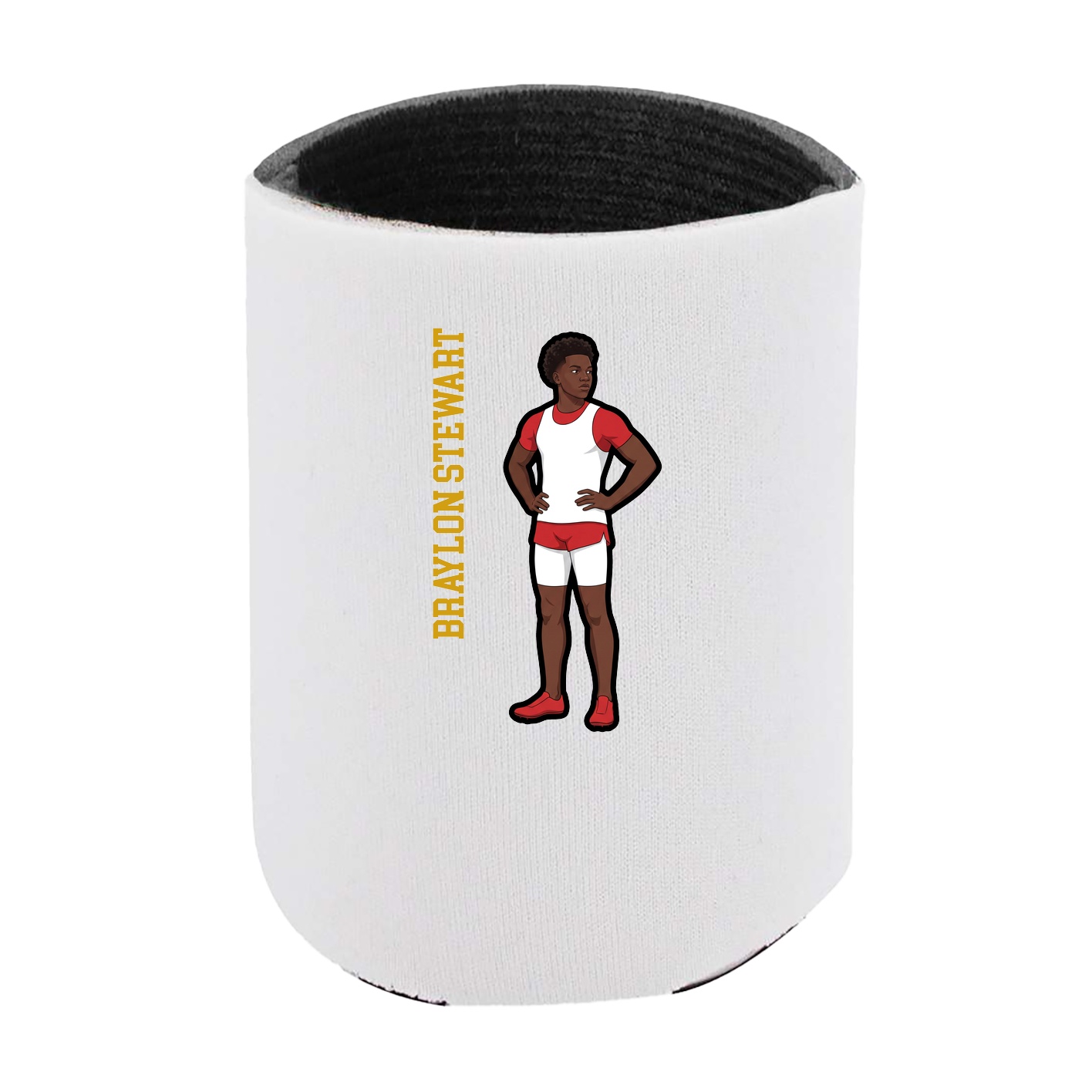 Can Holder — Name Vertical in White