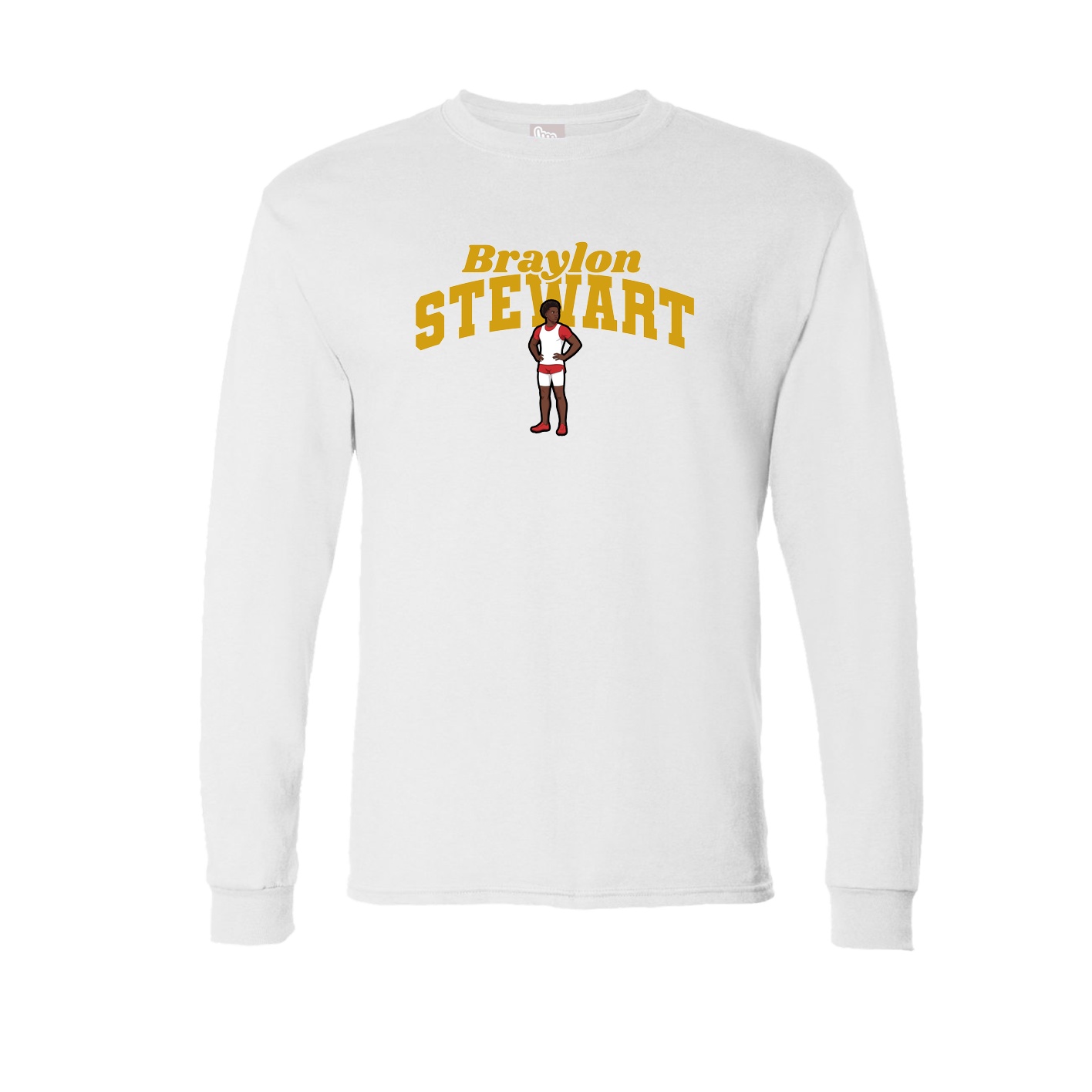 Long Sleeve Tee — Signature Arch in White