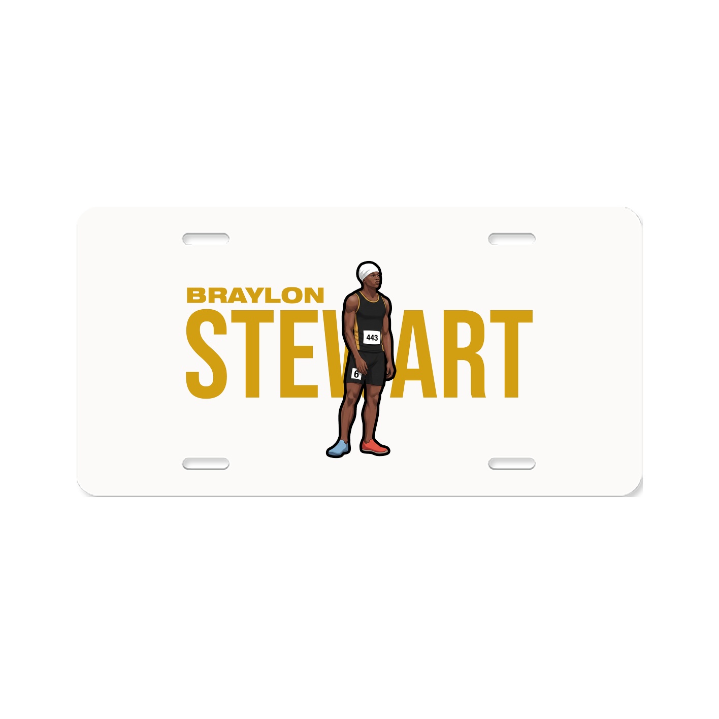 License Plate — Player Name in Classic