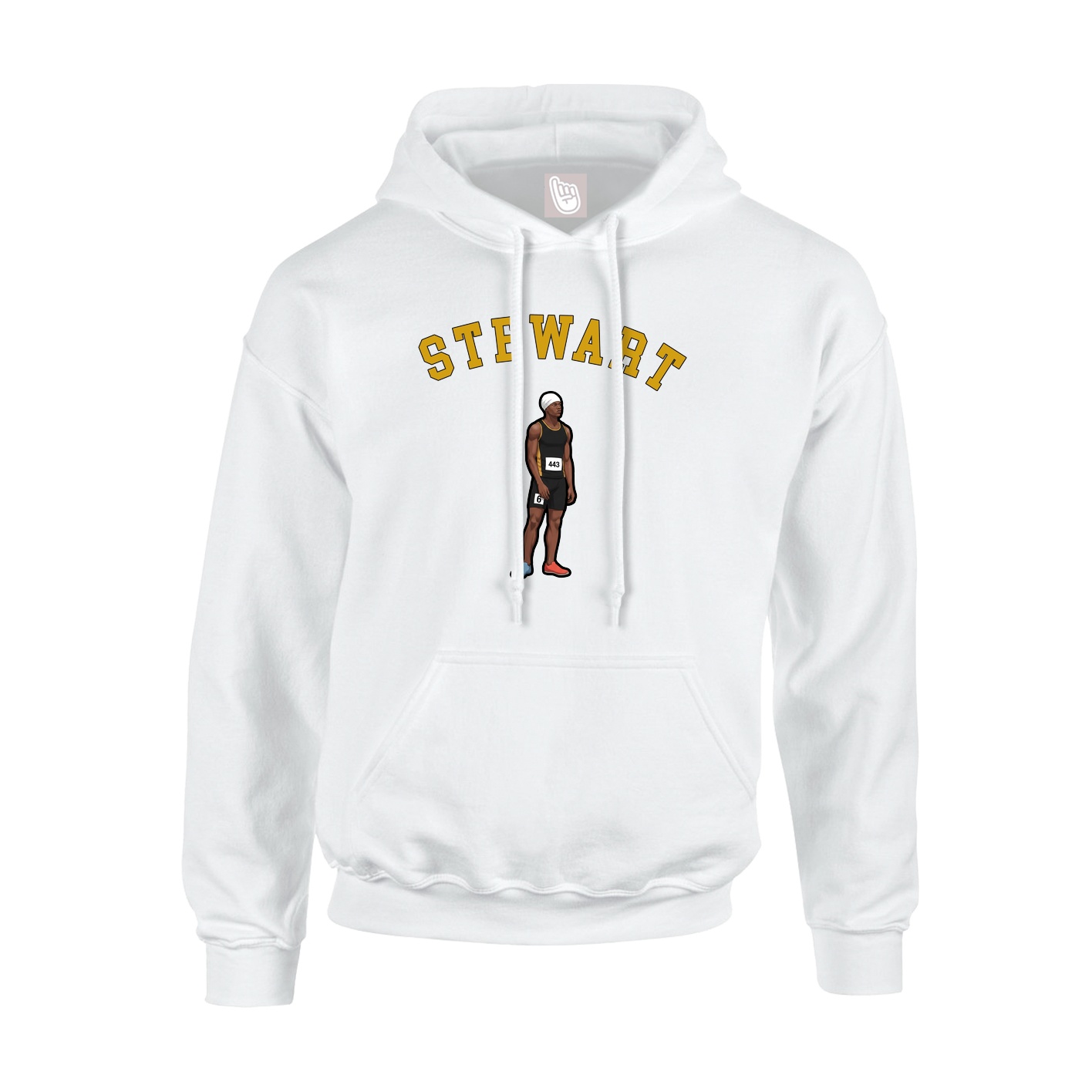 Youth Hoodie — Shirsey Arch in White